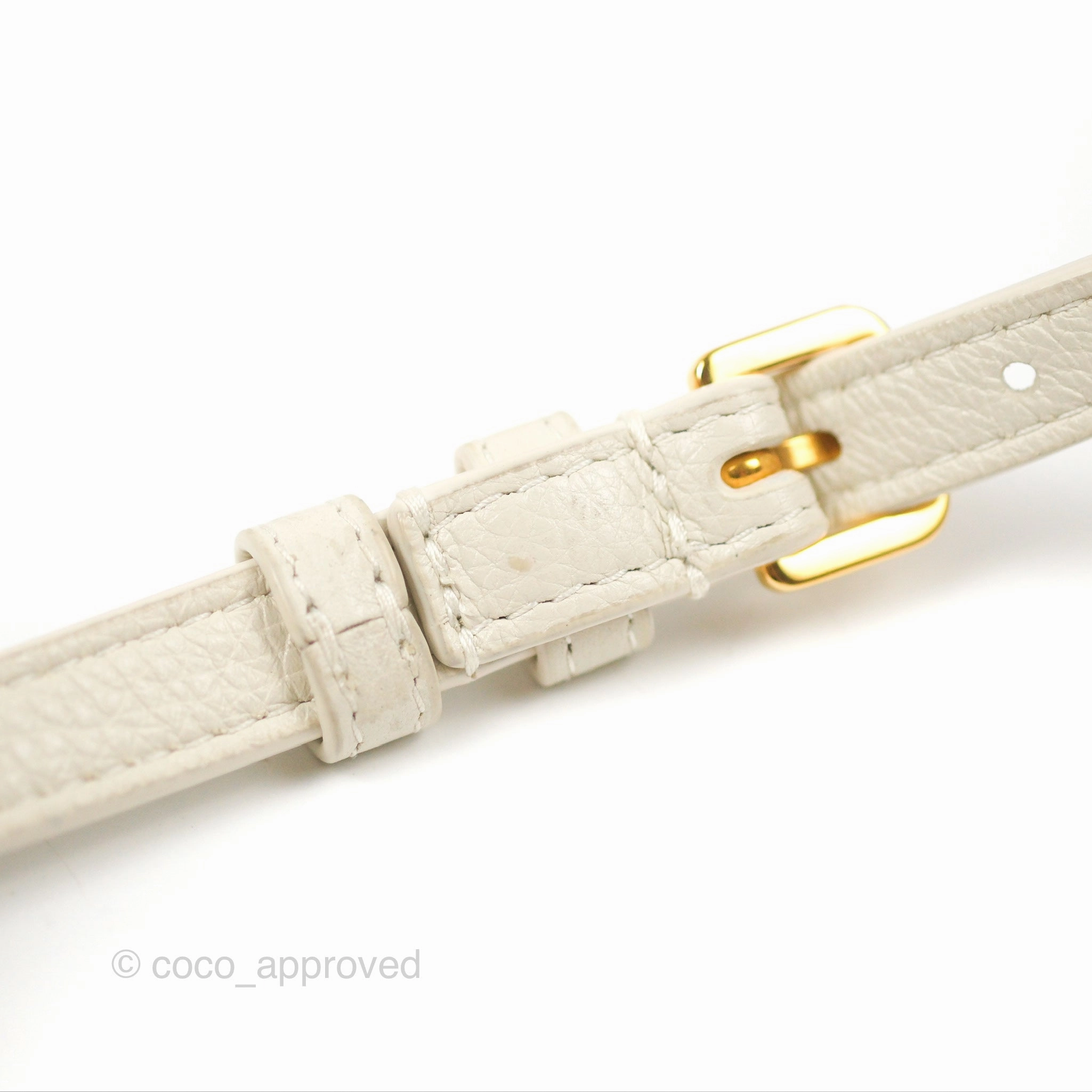 Dior Caro Pouch with Chain Latte Supple Cannage Calfskin