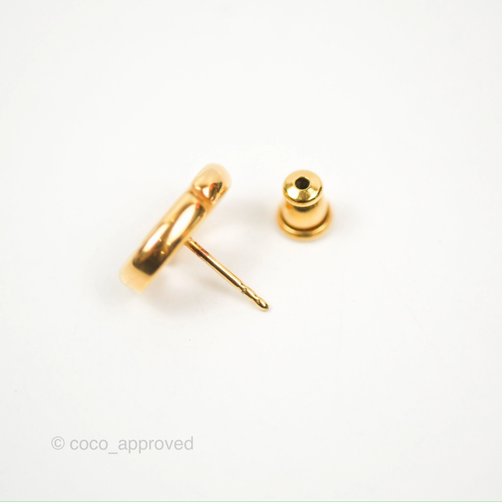 Dior CD Earrings Gold Tone