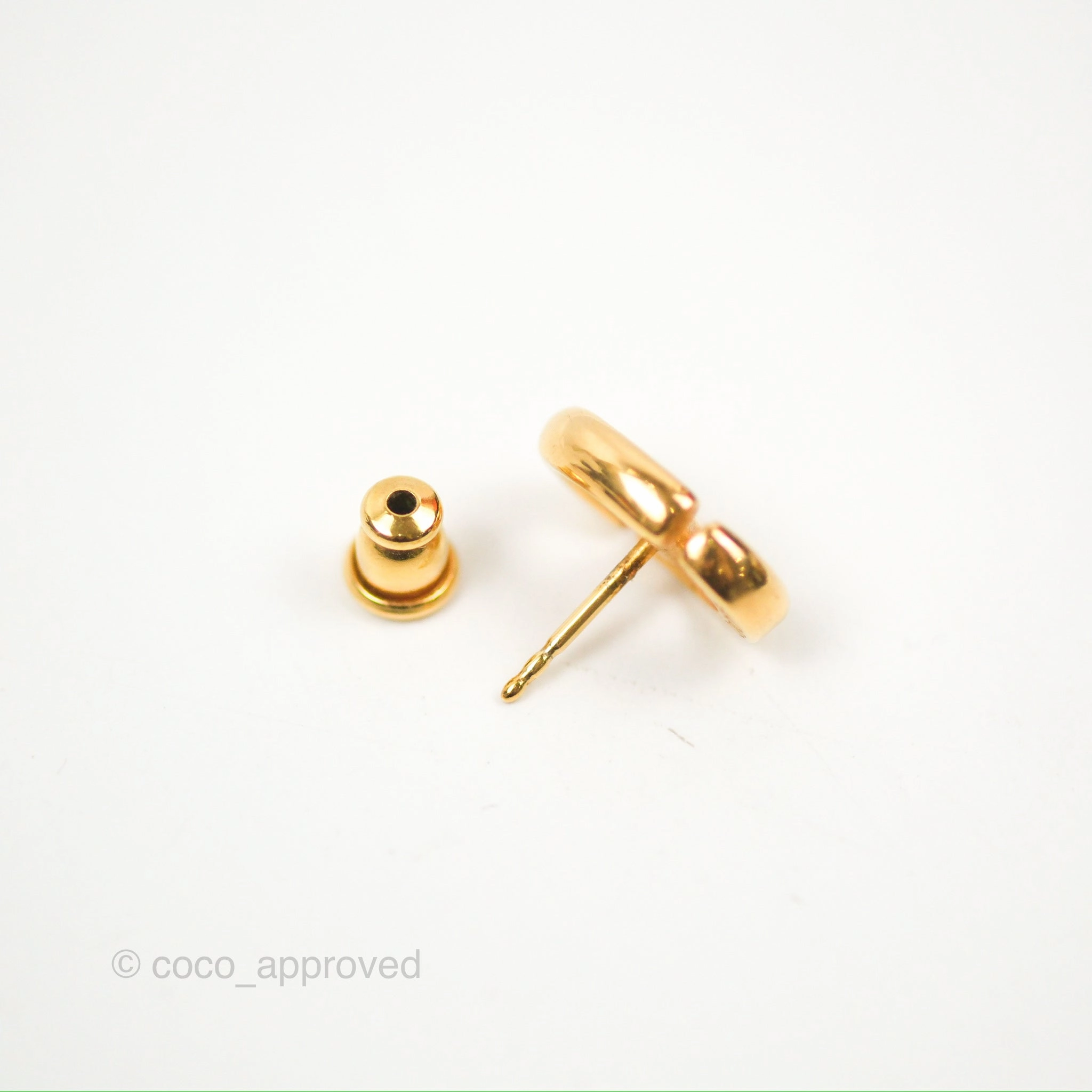 Dior CD Earrings Gold Tone
