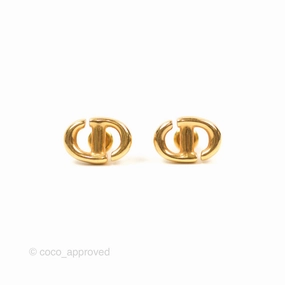 Dior CD Earrings Gold Tone