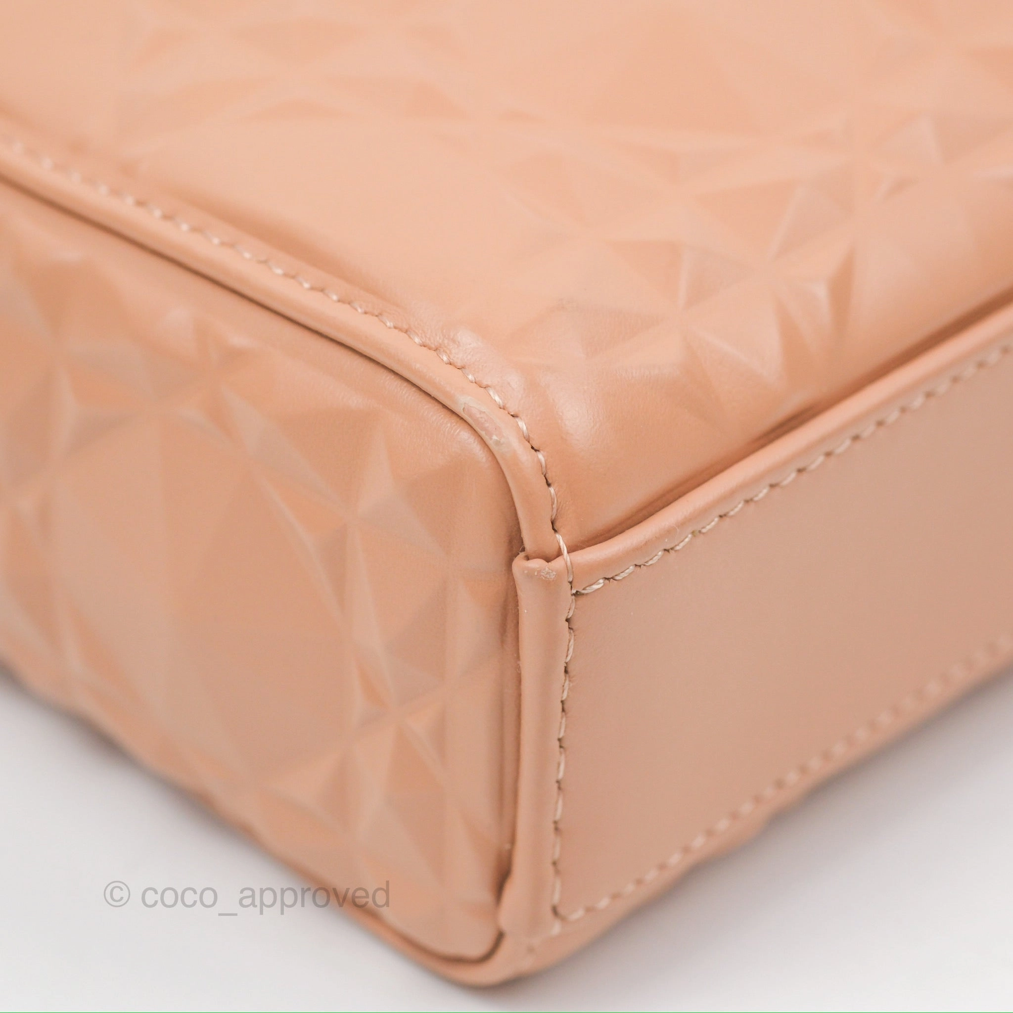 Dior Lady D-Joy Bag Rose Des Vents Cannage Calfskin with Diamond Motif