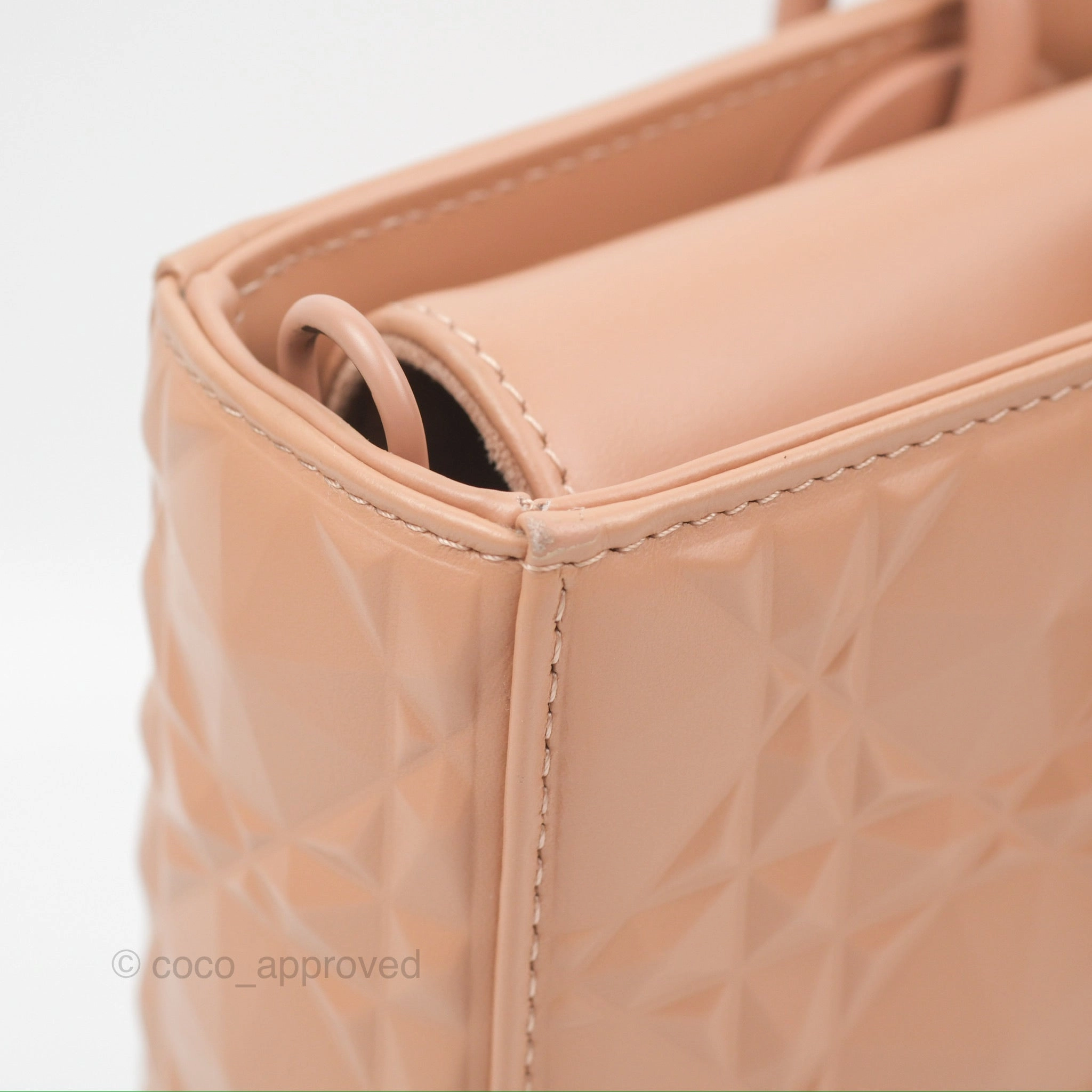 Dior Lady D-Joy Bag Rose Des Vents Cannage Calfskin with Diamond Motif