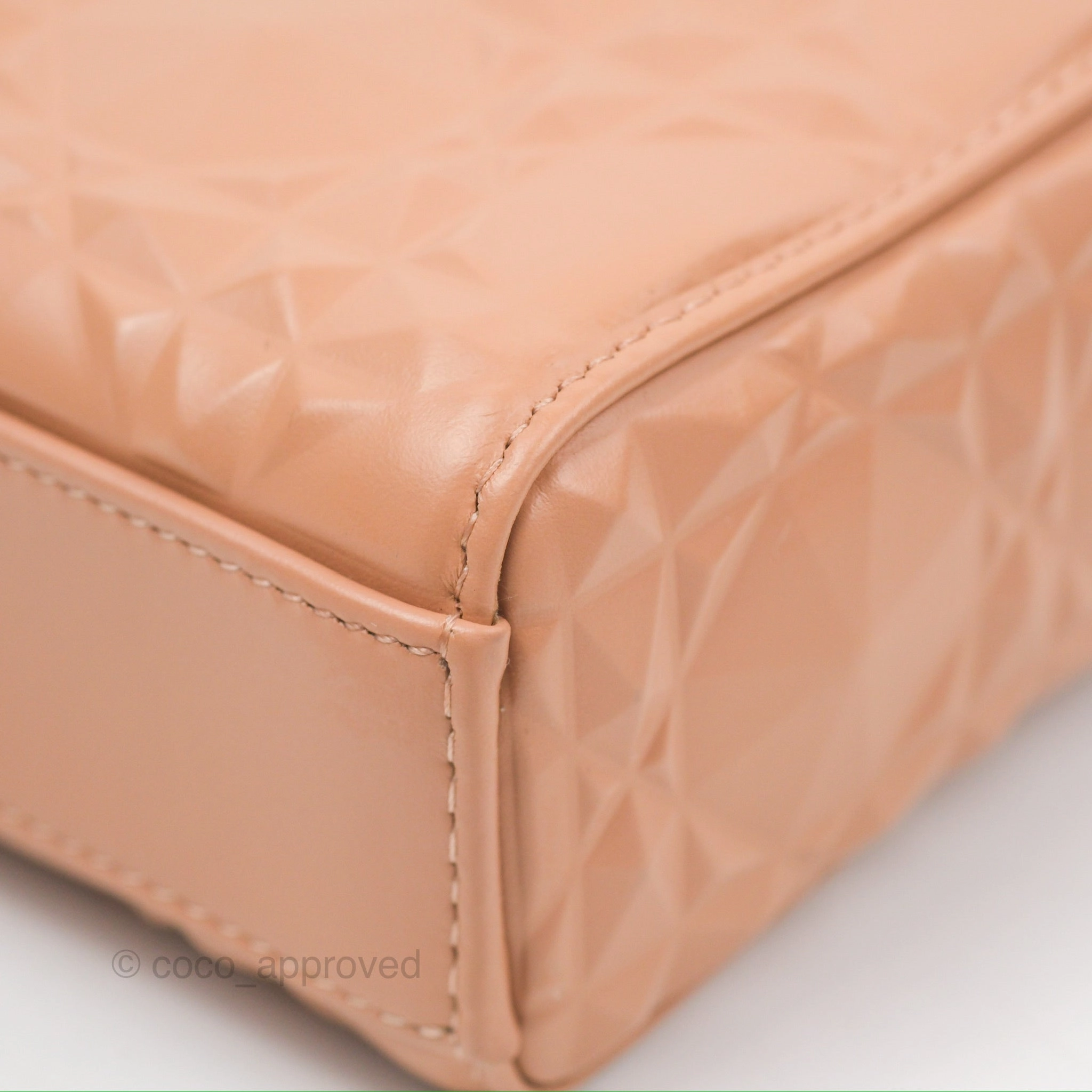 Dior Lady D-Joy Bag Rose Des Vents Cannage Calfskin with Diamond Motif