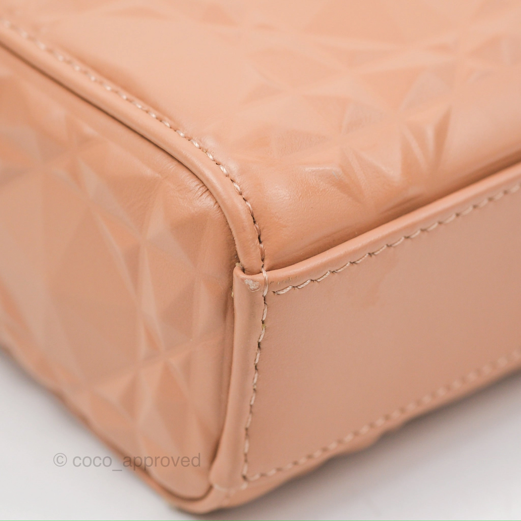 Dior Lady D-Joy Bag Rose Des Vents Cannage Calfskin with Diamond Motif
