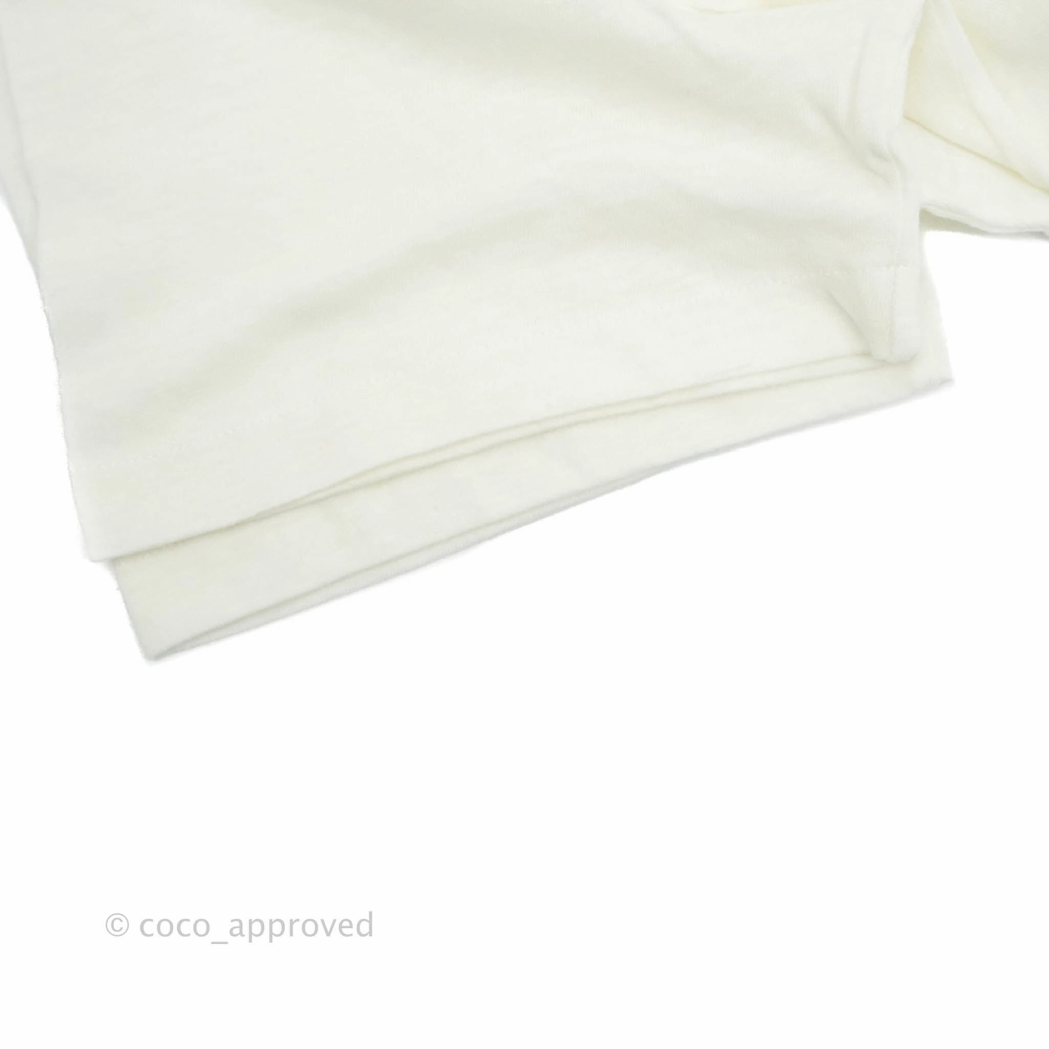 Dior Love T-shirt Off White Cotton and Linen Size M