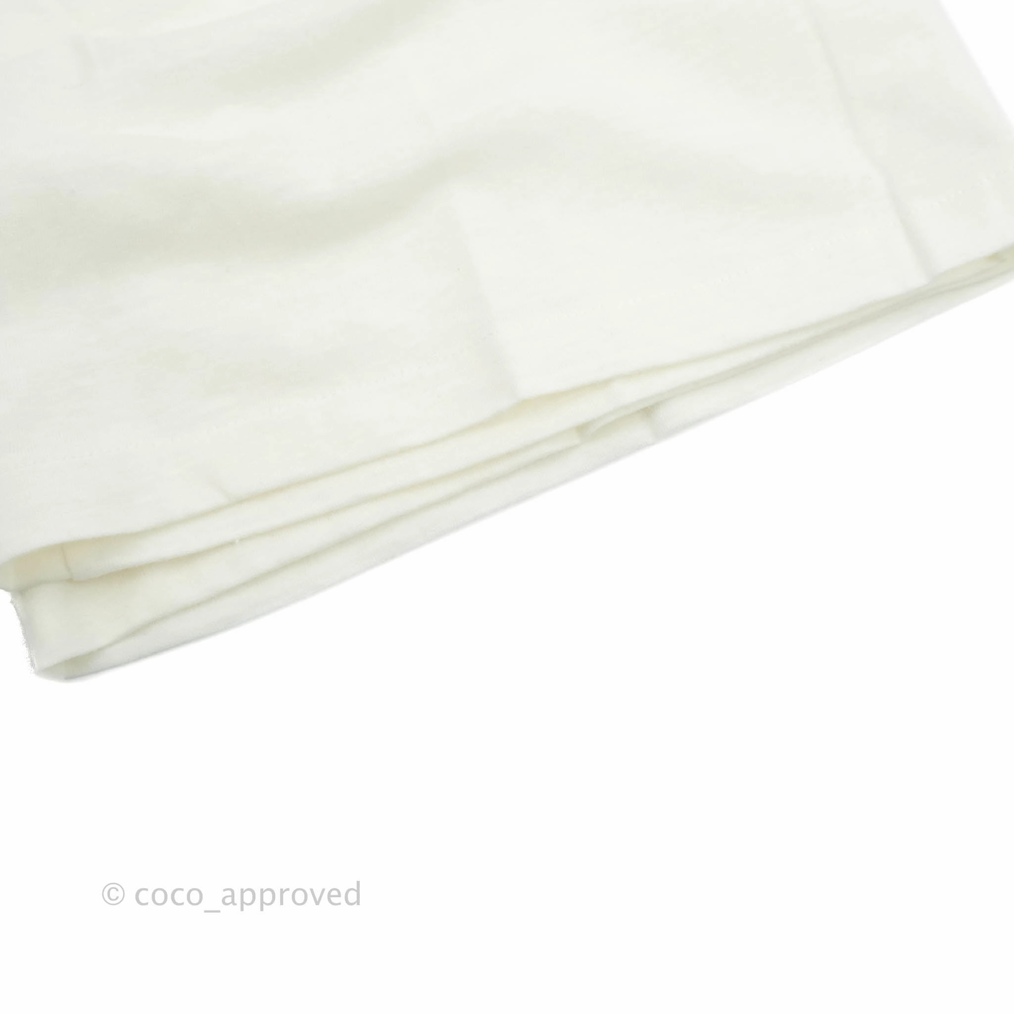 Dior Love T-shirt Off White Cotton and Linen Size M