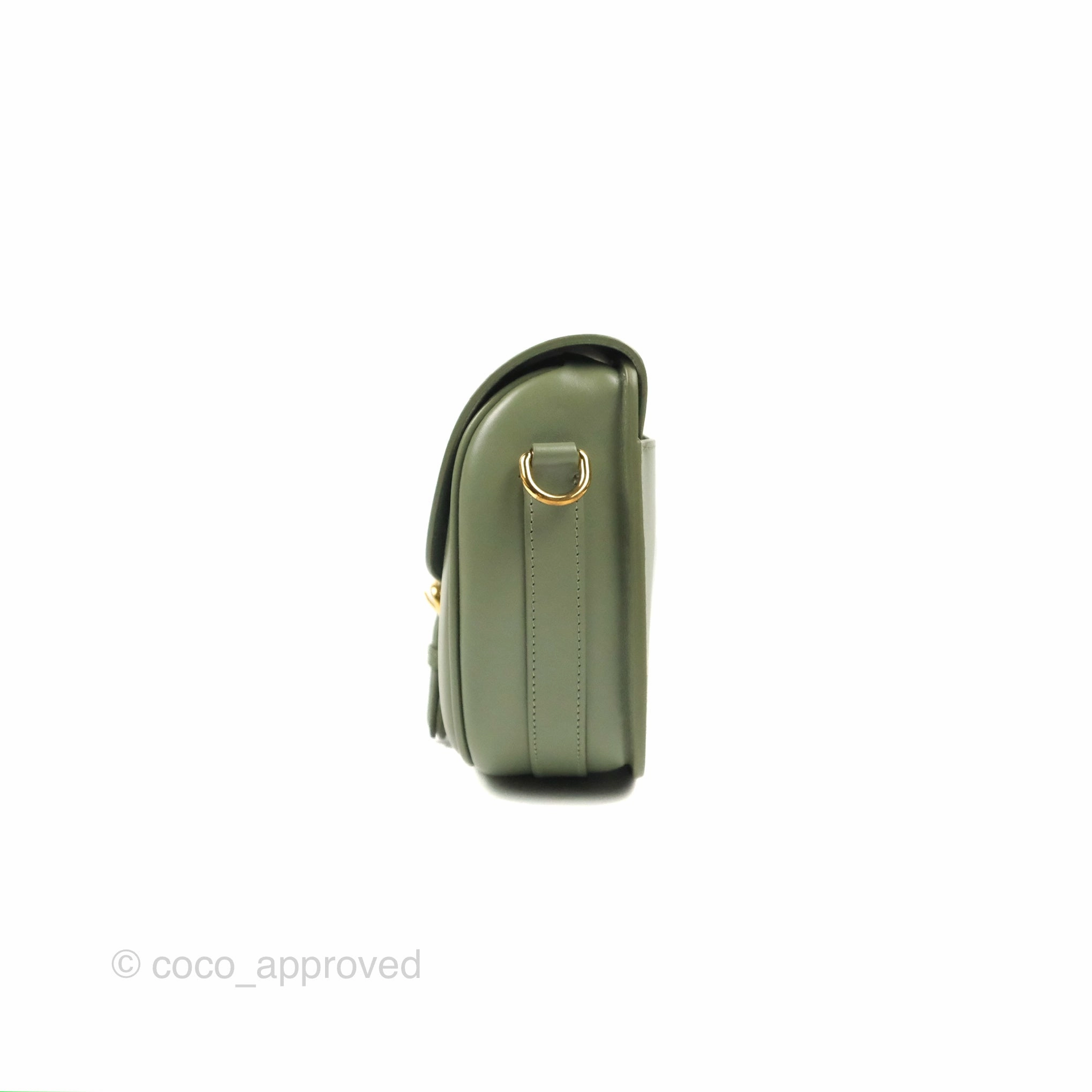 Dior Medium Bobby Bag Cedar Green Calfskin Gold Hardware