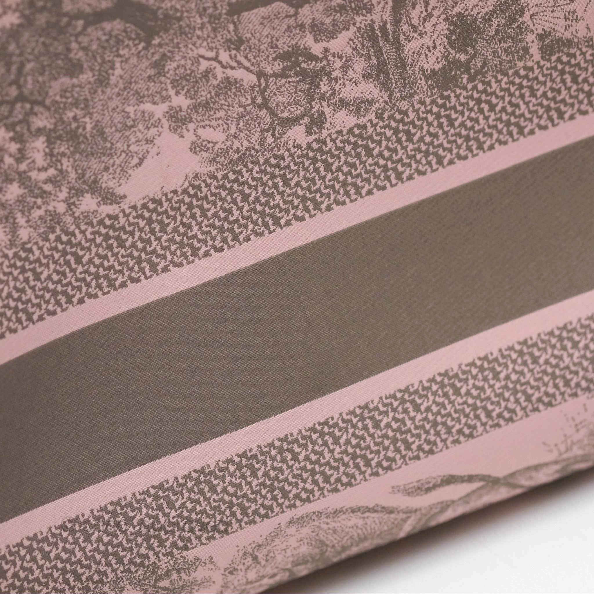 Dior Medium DiorTravel Nomad Pouch Pink Grey Toile de Jouy Reverse Technical Fabric