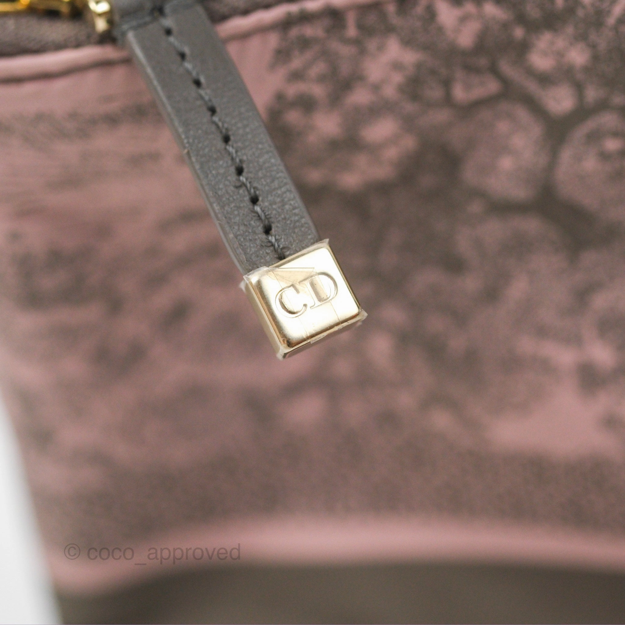 Dior Medium DiorTravel Nomad Pouch Pink Grey Toile de Jouy Reverse Technical Fabric