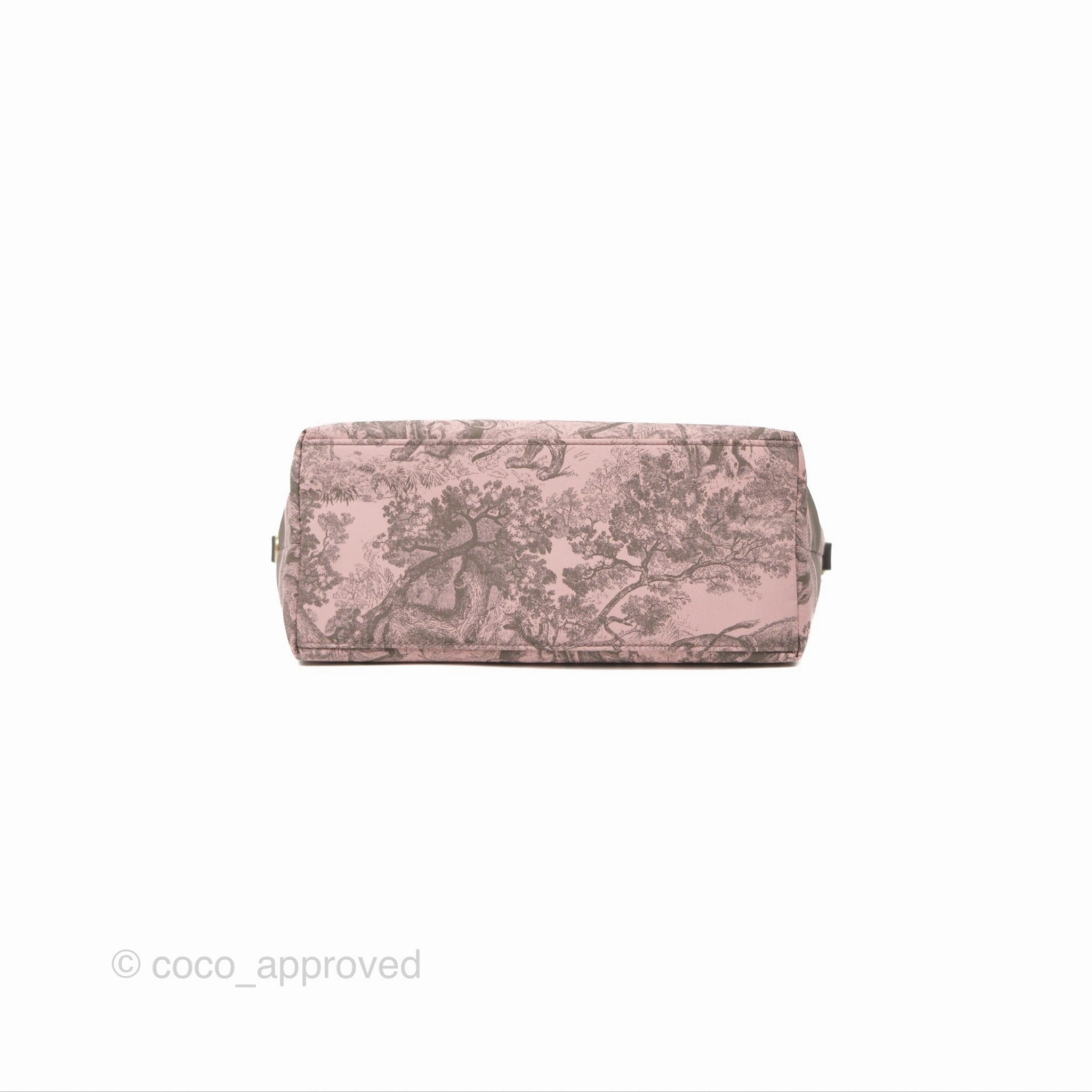 Dior Medium DiorTravel Nomad Pouch Pink Grey Toile de Jouy Reverse Technical Fabric