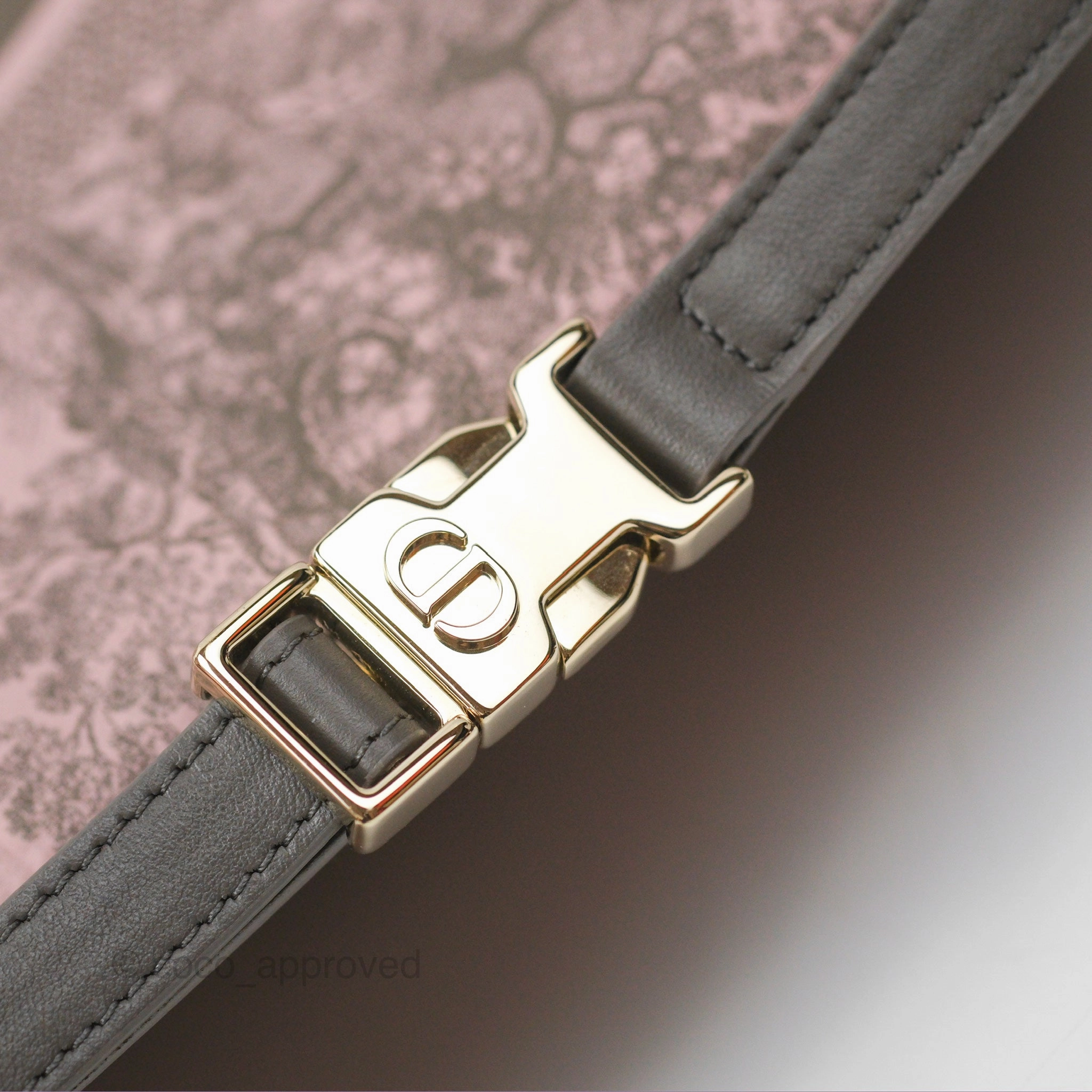 Dior Medium DiorTravel Nomad Pouch Pink Grey Toile de Jouy Reverse Technical Fabric