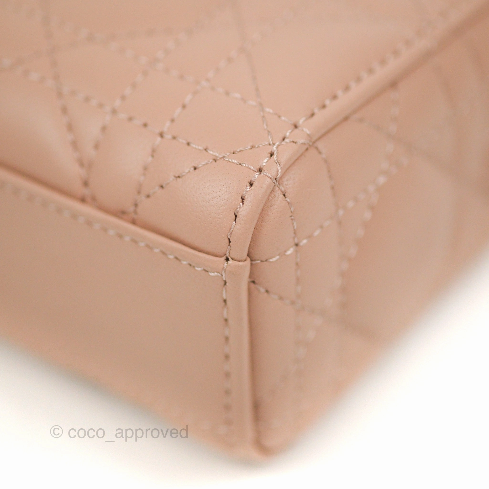Dior Medium Lady D-Joy Bag Nude Pink Lambskin Cannage