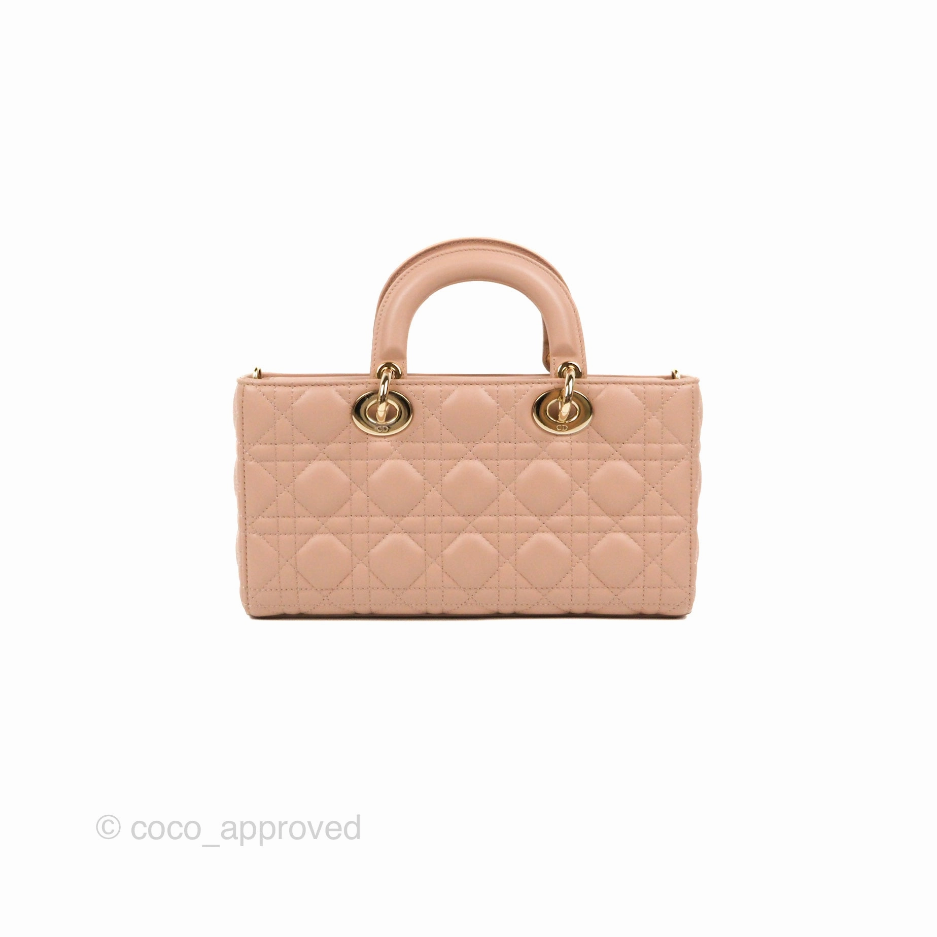 Dior Medium Lady D-Joy Bag Nude Pink Lambskin Cannage