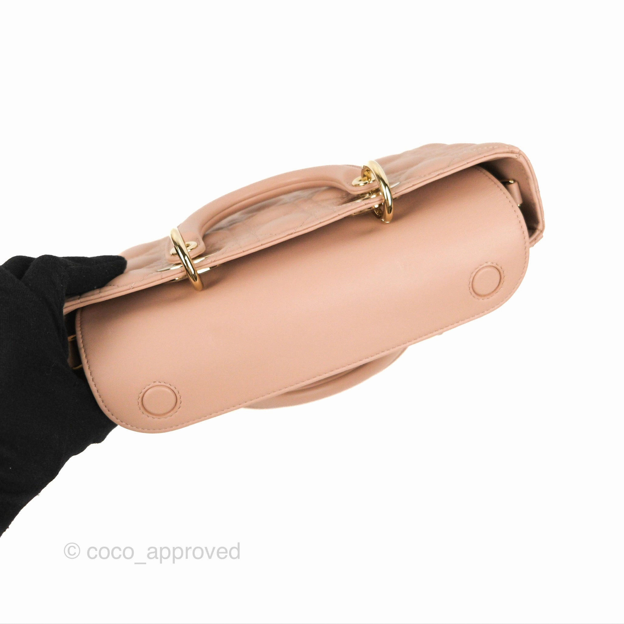 Dior Medium Lady D-Joy Bag Nude Pink Lambskin Cannage