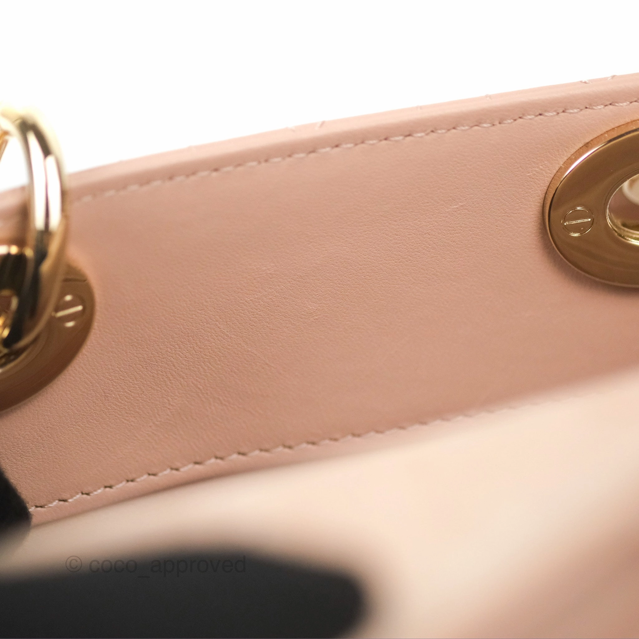 Dior Medium Lady D-Joy Bag Nude Pink Lambskin Cannage
