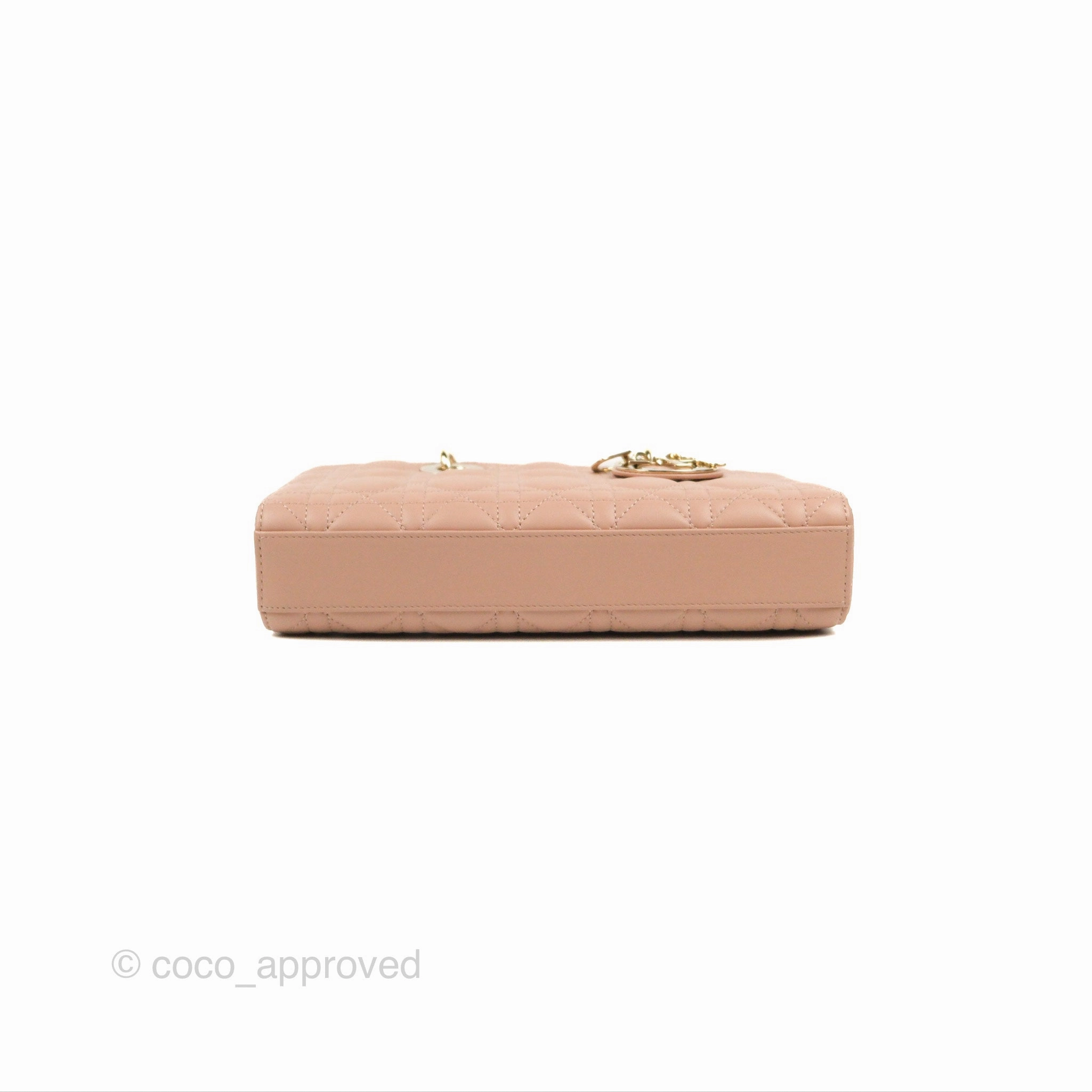 Dior Medium Lady D-Joy Bag Nude Pink Lambskin Cannage