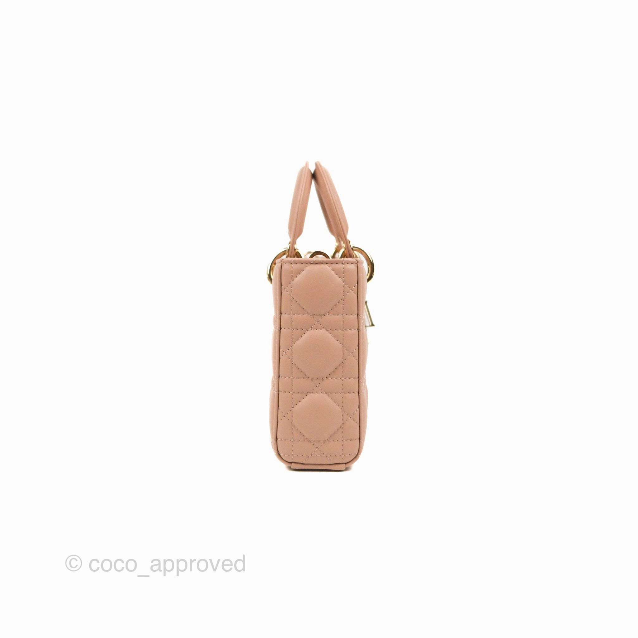 Dior Medium Lady D-Joy Bag Nude Pink Lambskin Cannage