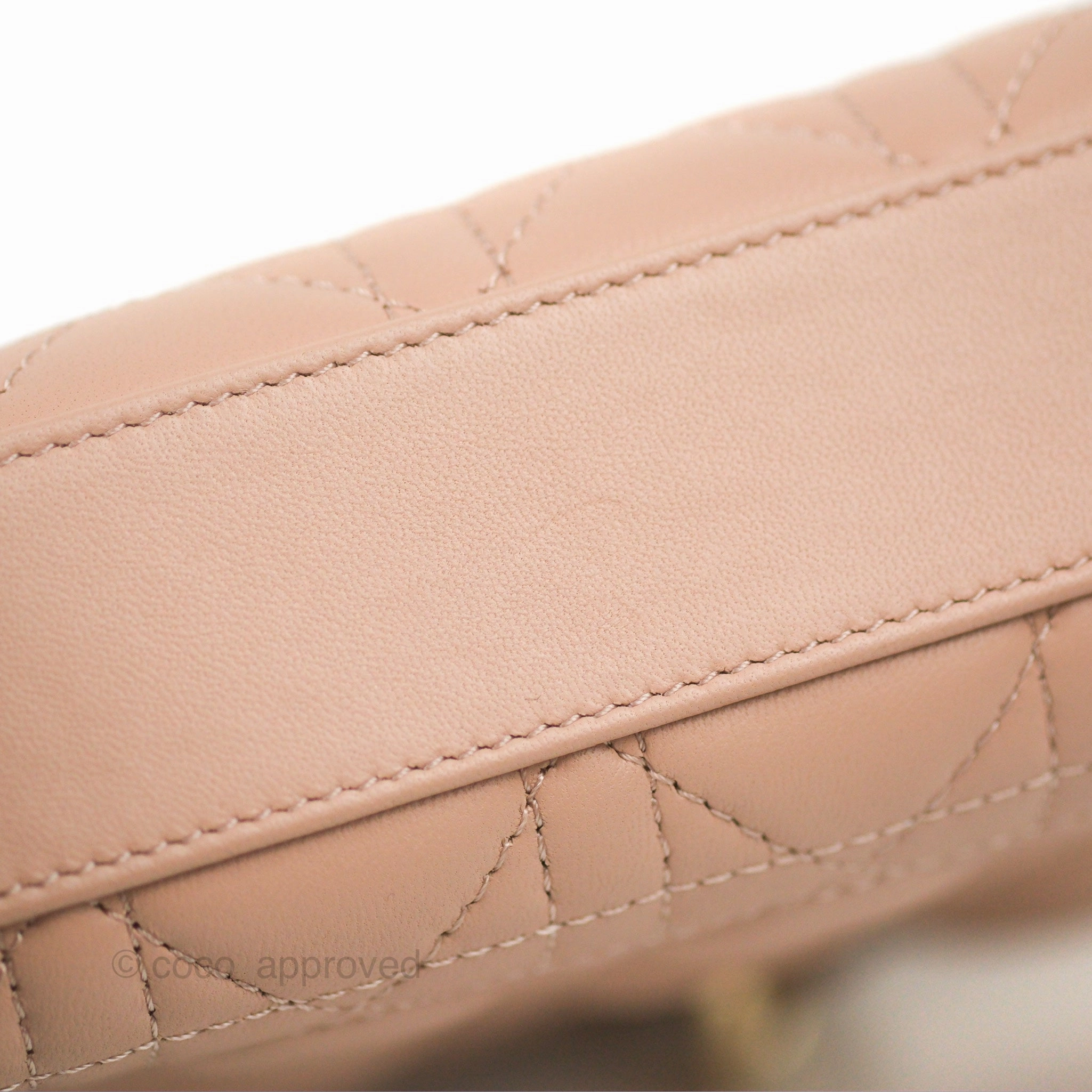 Dior Medium Lady D-Joy Bag Nude Pink Lambskin Cannage