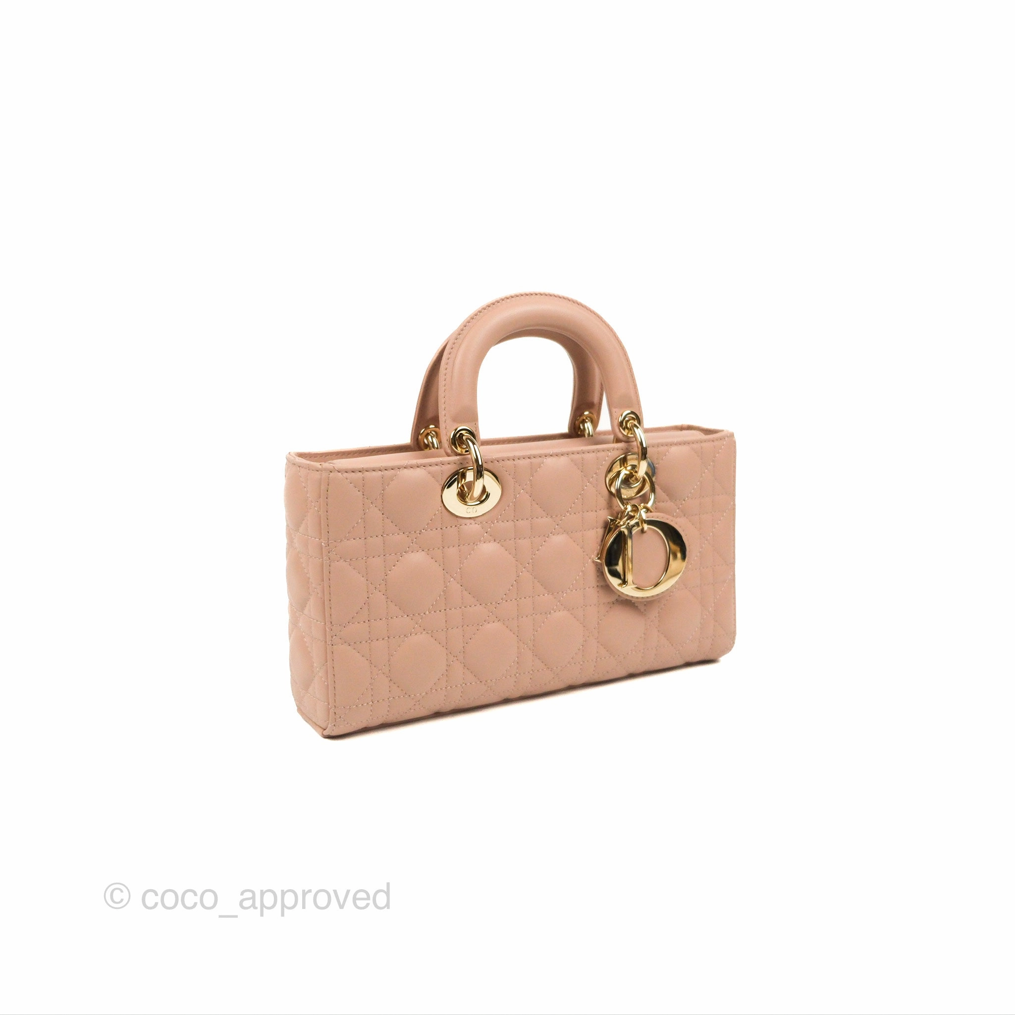 Dior Medium Lady D-Joy Bag Nude Pink Lambskin Cannage
