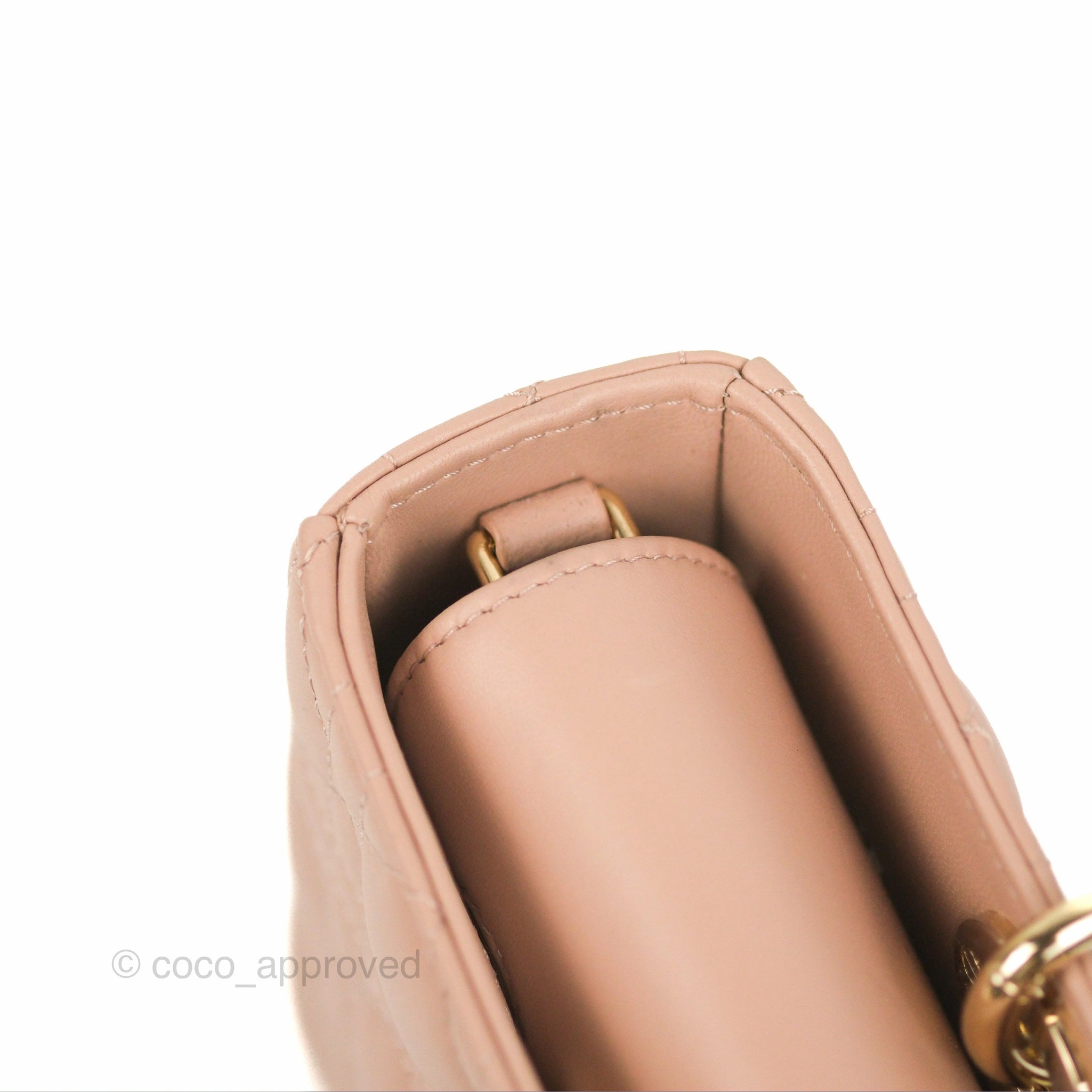 Dior Medium Lady D-Joy Bag Nude Pink Lambskin Cannage