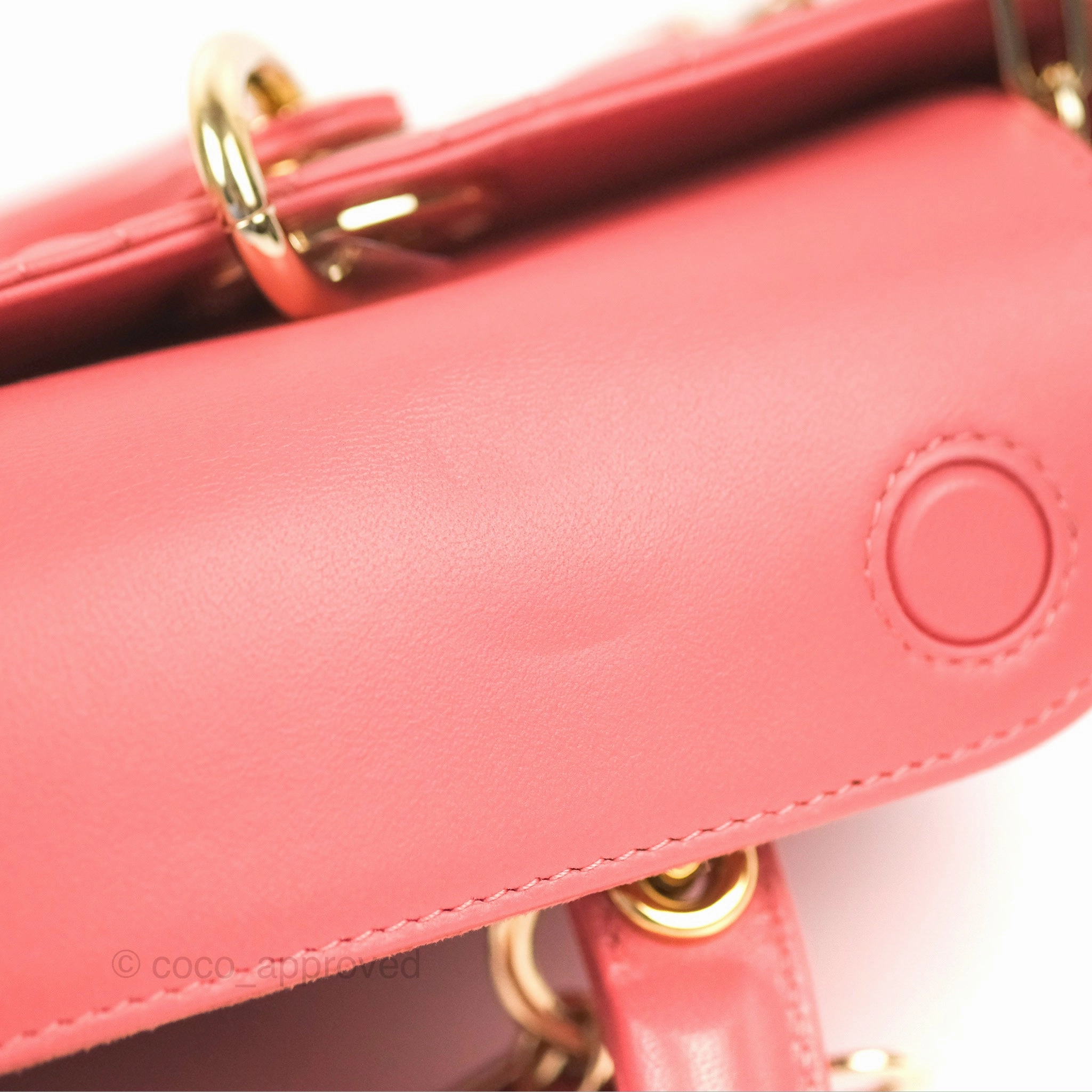 Dior Medium Lady D-Joy Bag Pink Lambskin Cannage