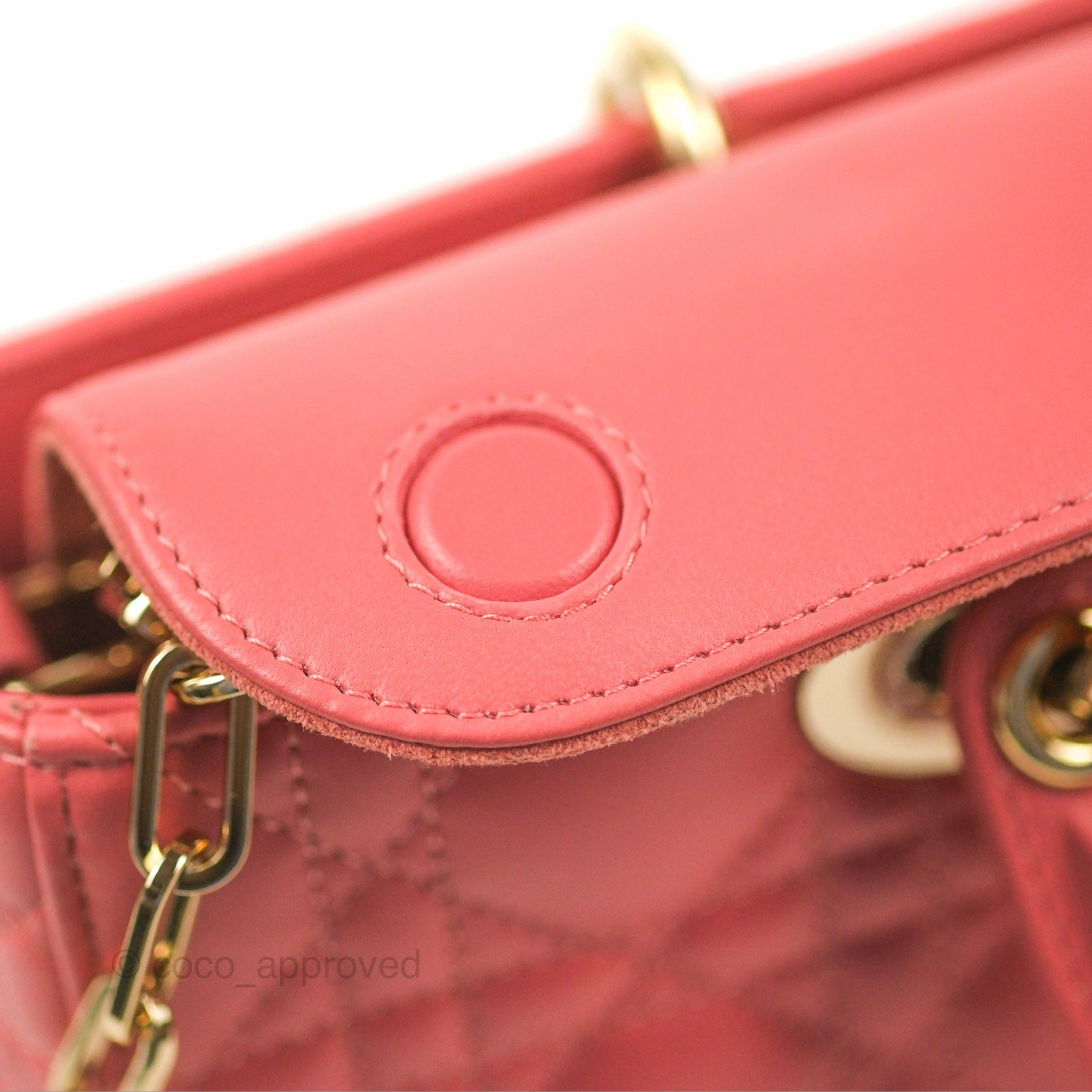 Dior Medium Lady D-Joy Bag Pink Lambskin Cannage