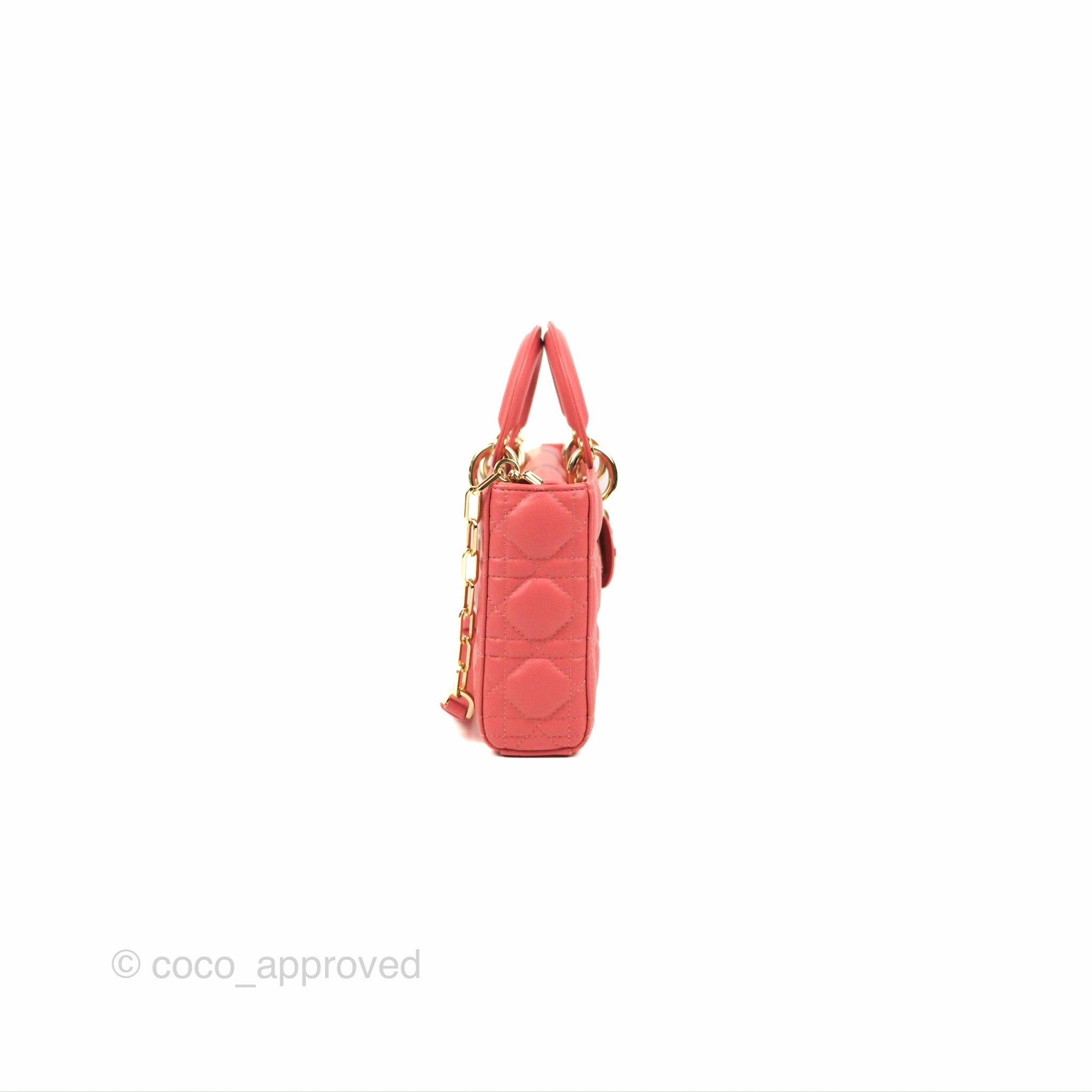 Dior Medium Lady D-Joy Bag Pink Lambskin Cannage