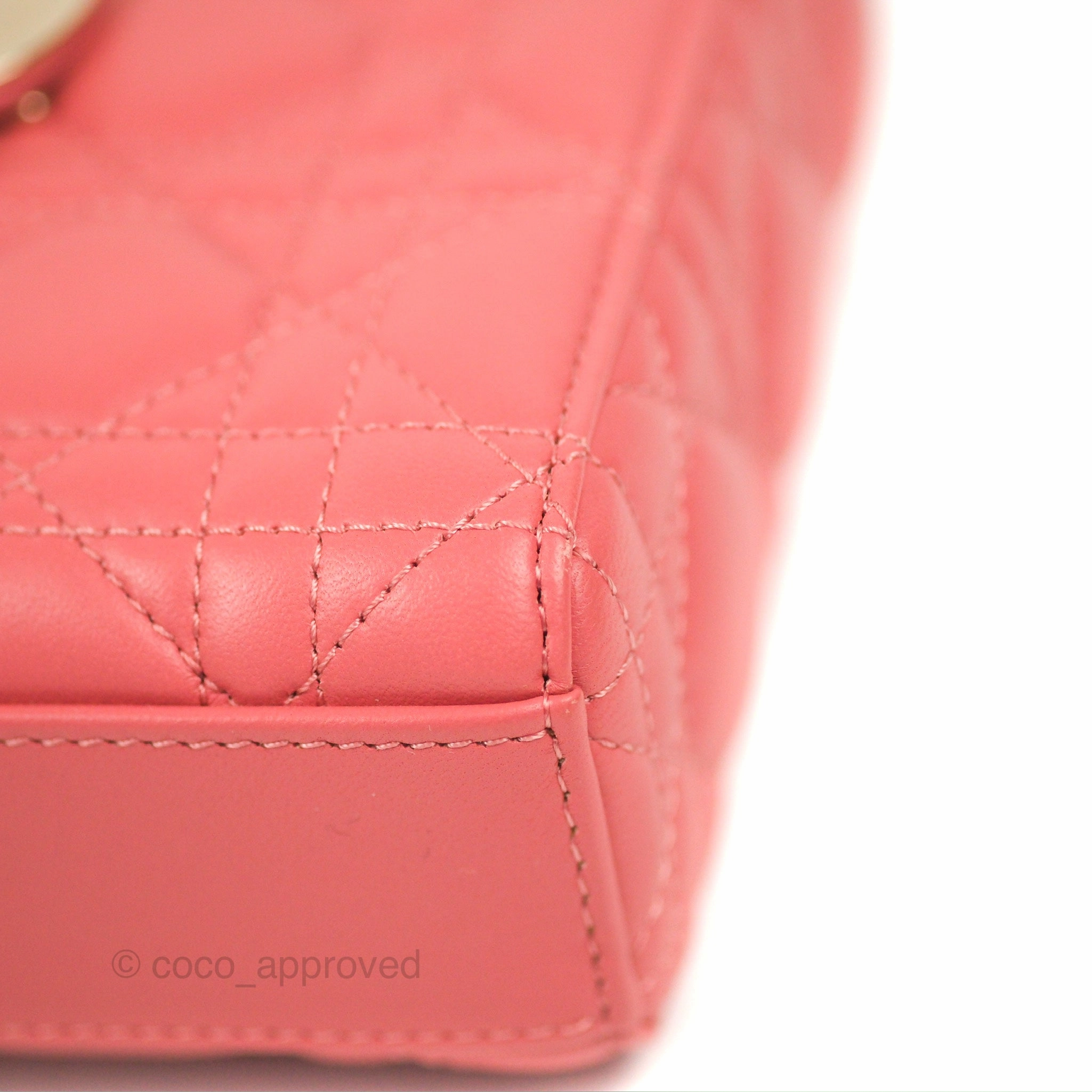 Dior Medium Lady D-Joy Bag Pink Lambskin Cannage