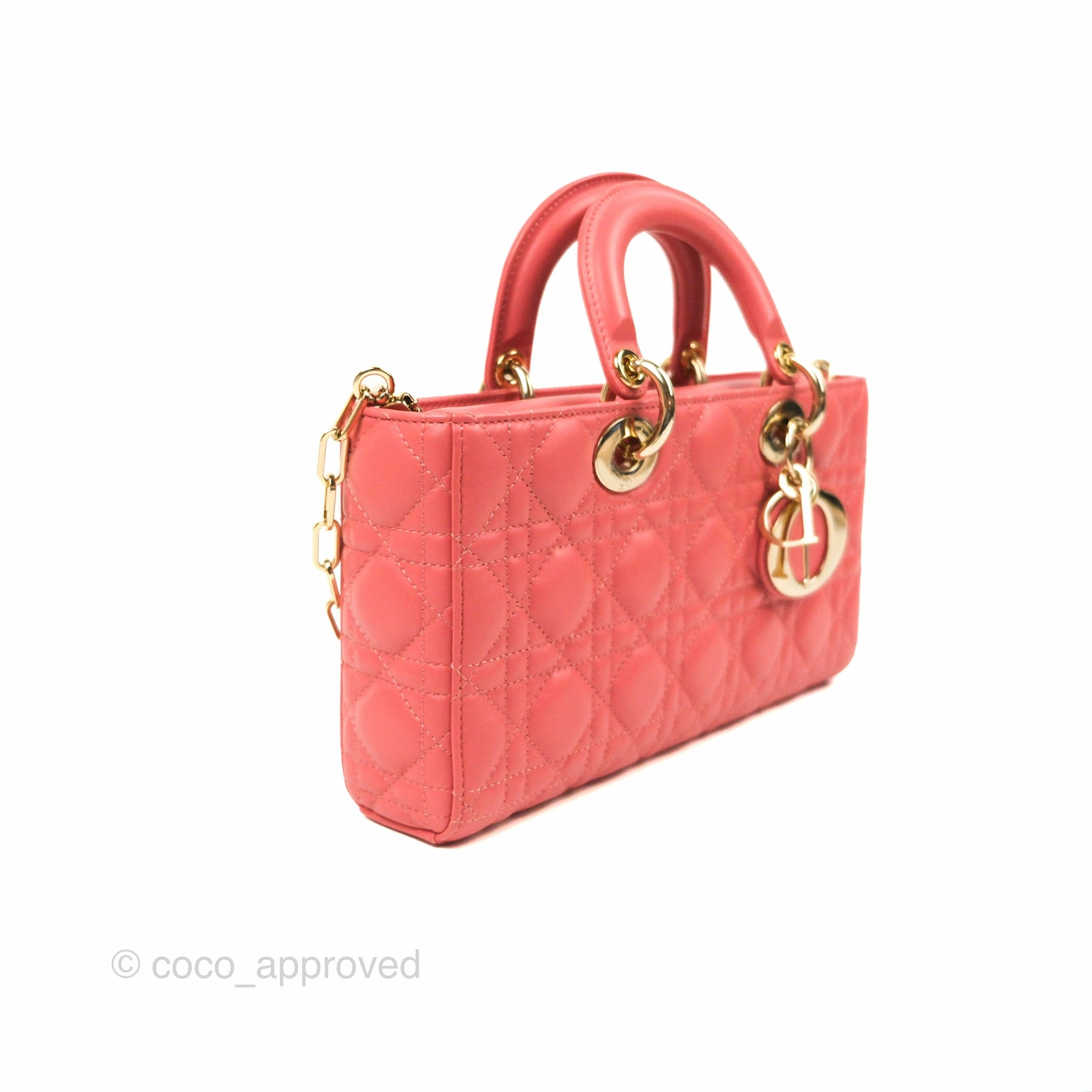 Dior Medium Lady D-Joy Bag Pink Lambskin Cannage