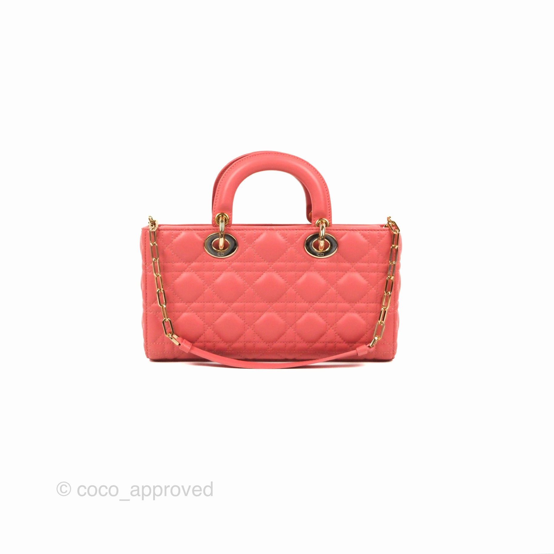 Dior Medium Lady D-Joy Bag Pink Lambskin Cannage