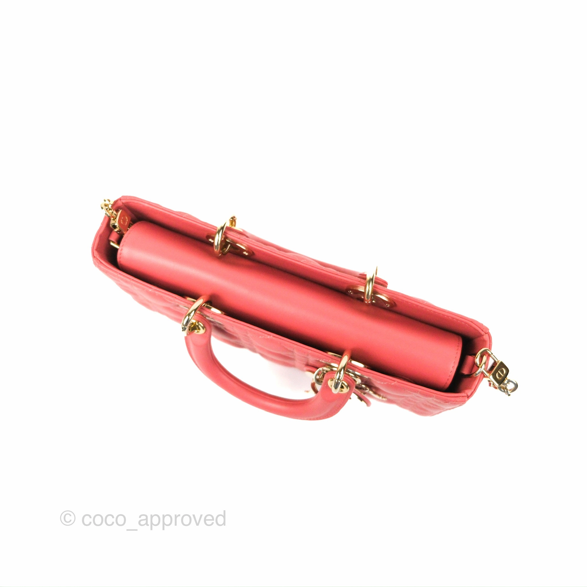 Dior Medium Lady D-Joy Bag Pink Lambskin Cannage