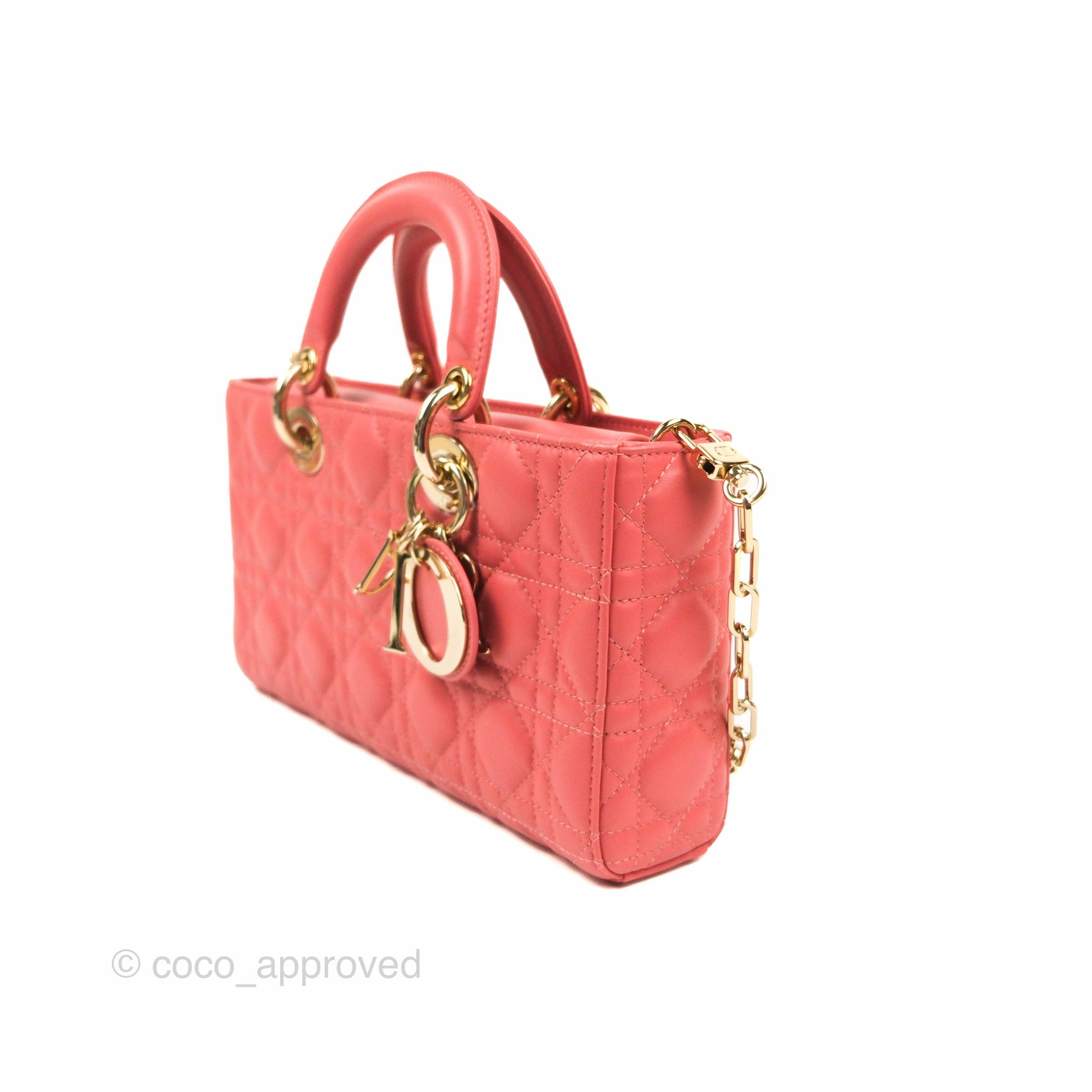 Dior Medium Lady D-Joy Bag Pink Lambskin Cannage