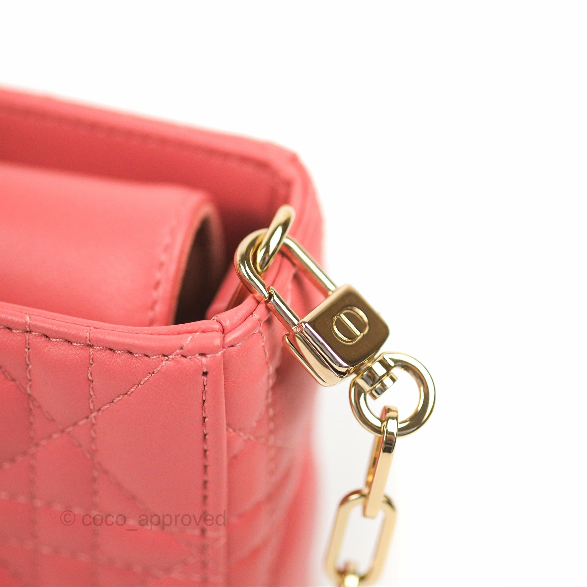 Dior Medium Lady D-Joy Bag Pink Lambskin Cannage