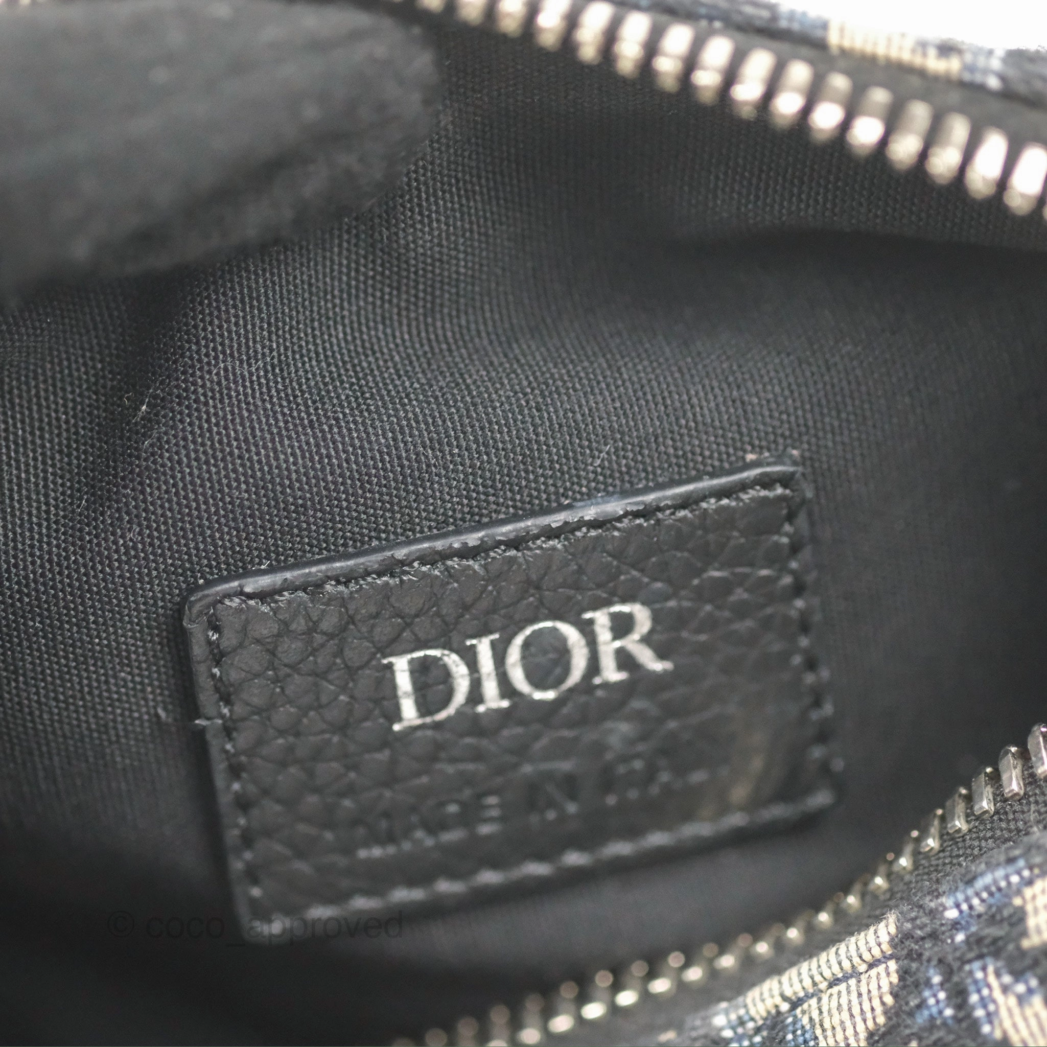 Dior Men's Mini Roller Messenger Bag Oblique Jacquard