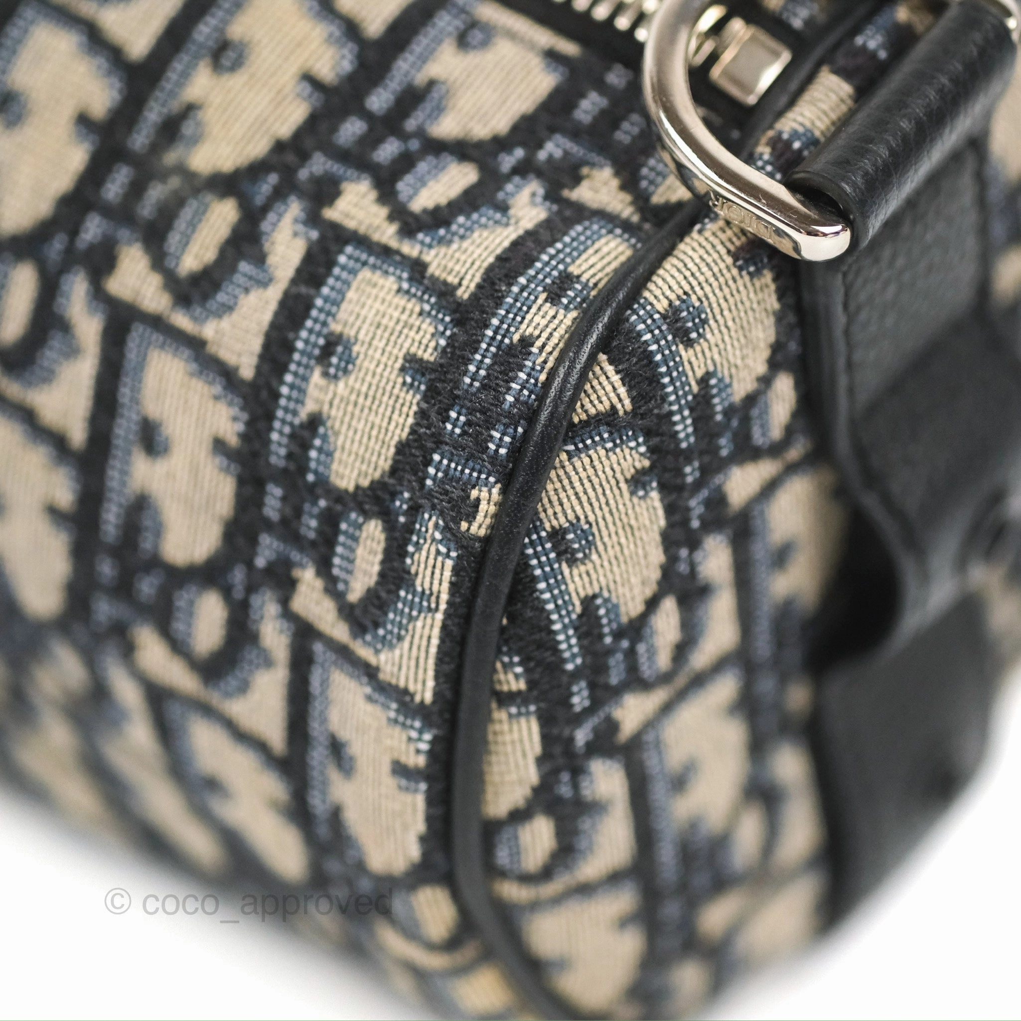 Dior Men's Mini Roller Messenger Bag Oblique Jacquard