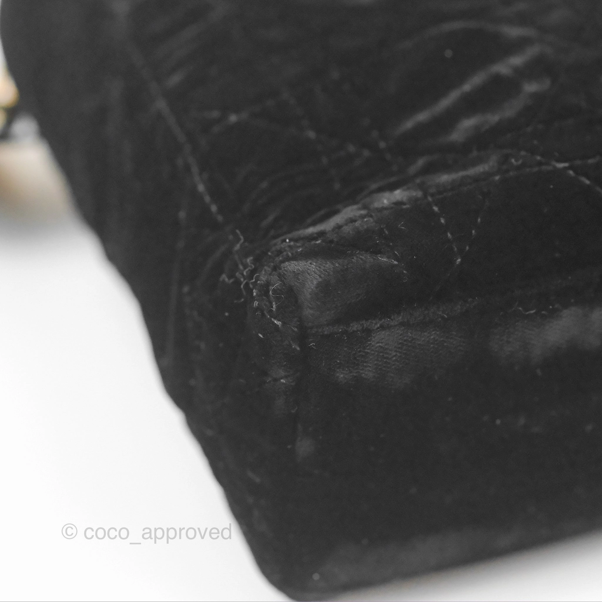 Dior Mini Lady Dior Cannage Black Suede Patent Gold Hardware