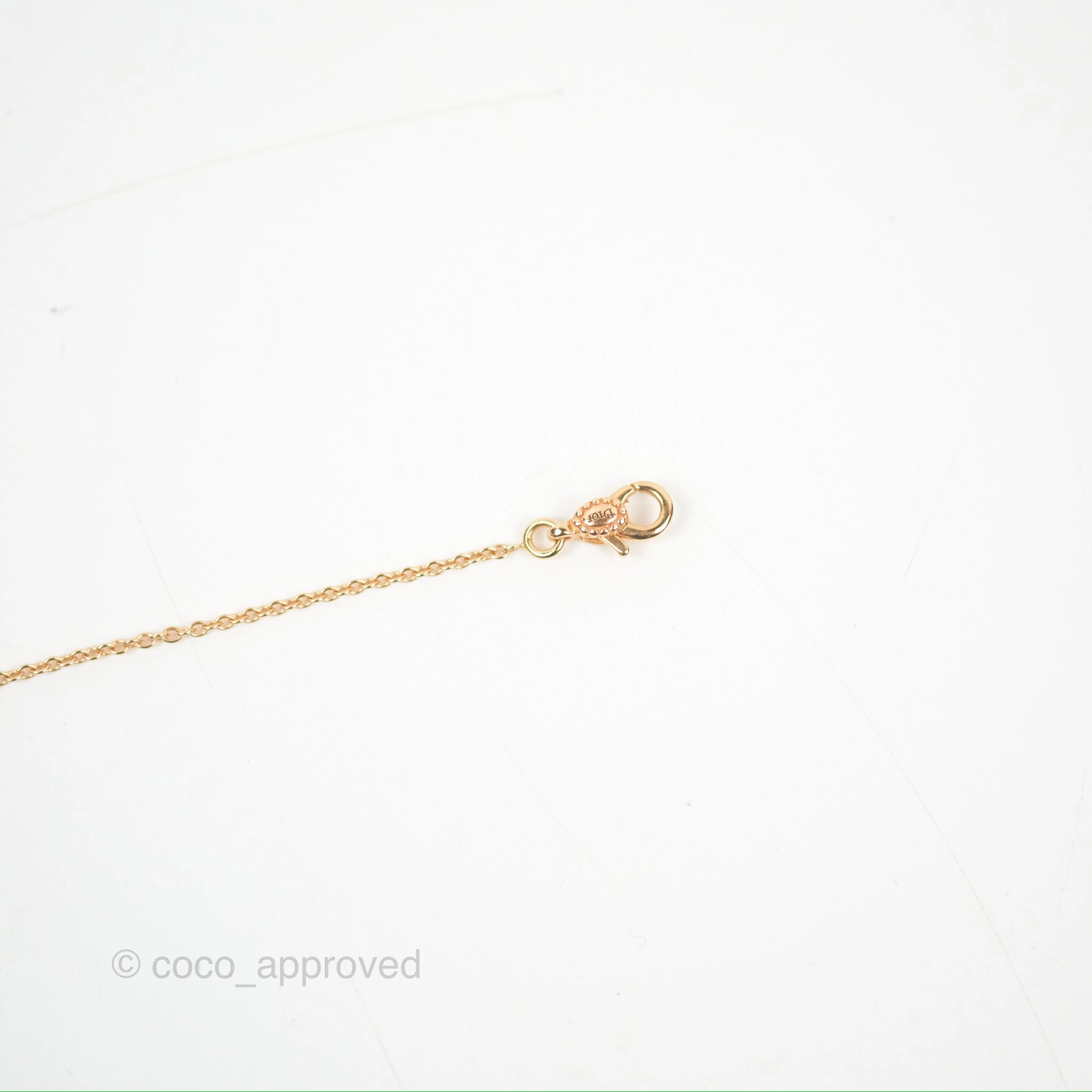 Dior Mini Rose Des Vents Bracelet 3 Diamonds Black Rose Gold