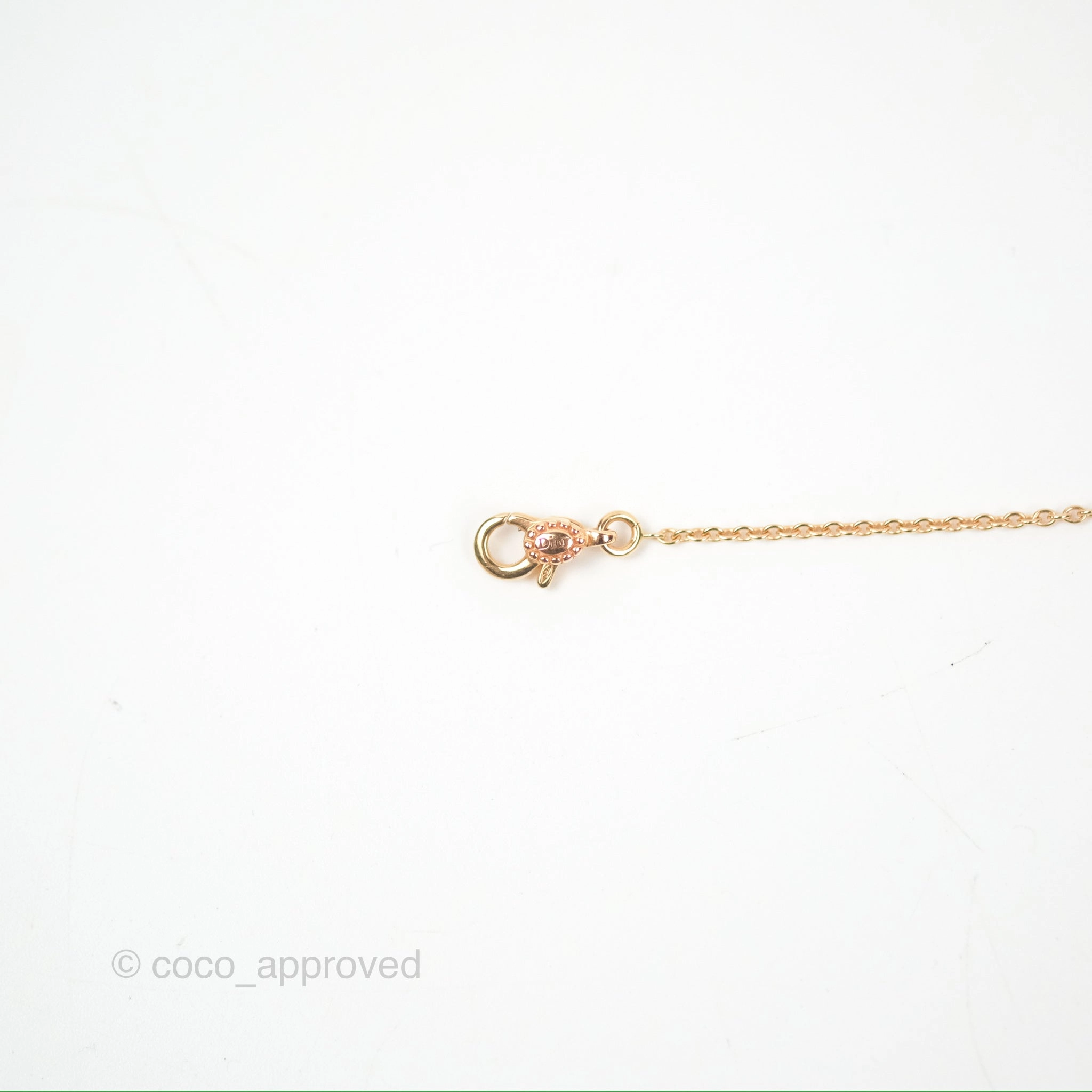 Dior Mini Rose Des Vents Bracelet 3 Diamonds Black Rose Gold