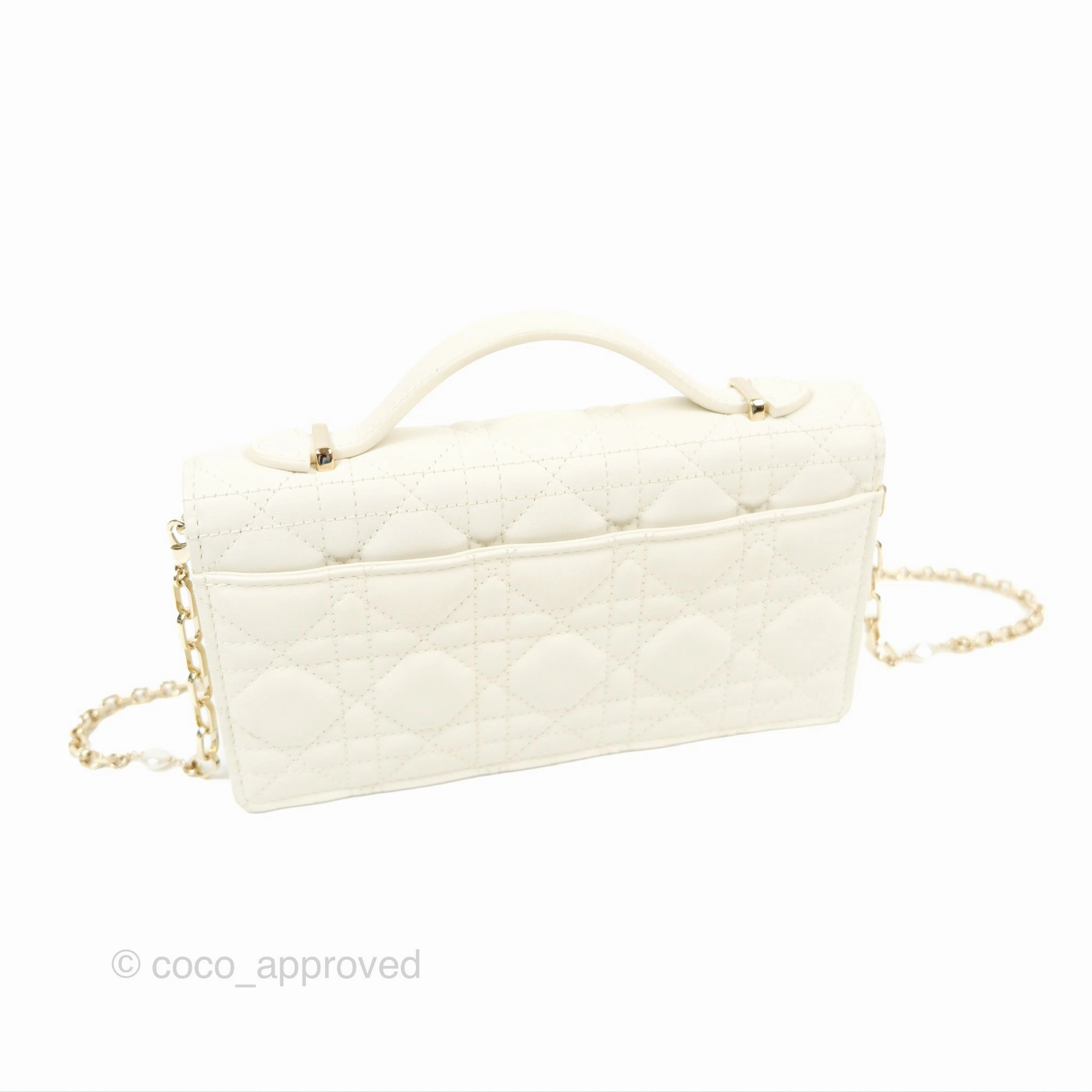 Dior Miss Dior Mini Bag Ivory White Cannage Lambskin