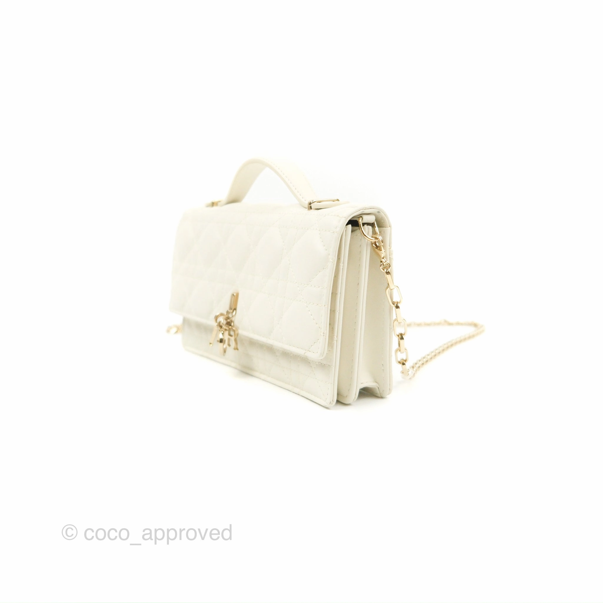Dior Miss Dior Mini Bag Ivory White Cannage Lambskin