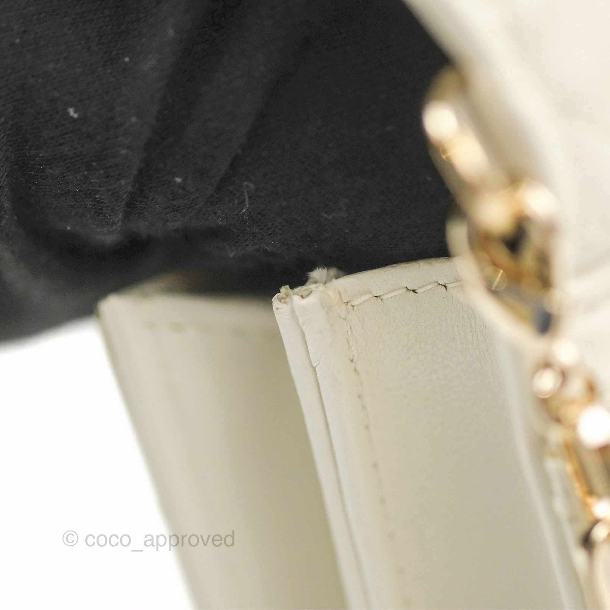 Dior Miss Dior Mini Bag Ivory White Cannage Lambskin