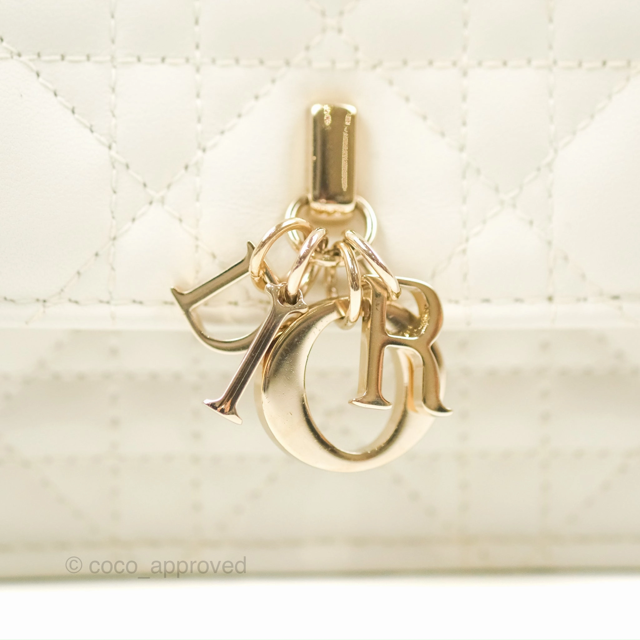 Dior Miss Dior Mini Bag Ivory White Cannage Lambskin