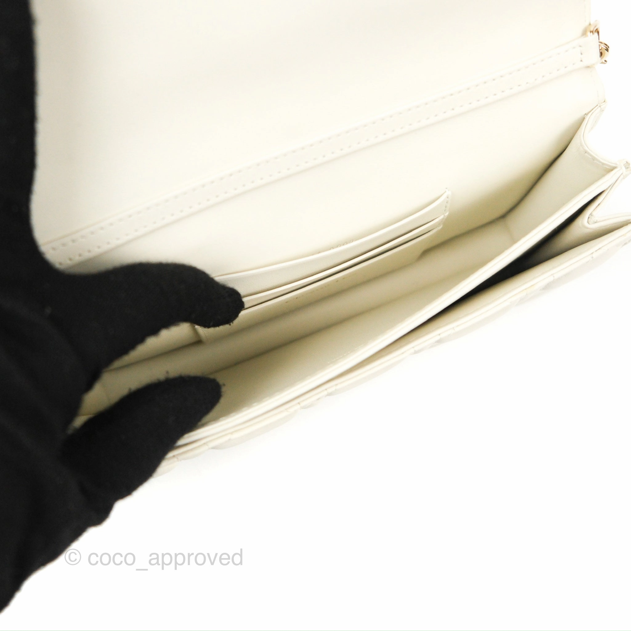 Dior Miss Dior Mini Bag Ivory White Cannage Lambskin