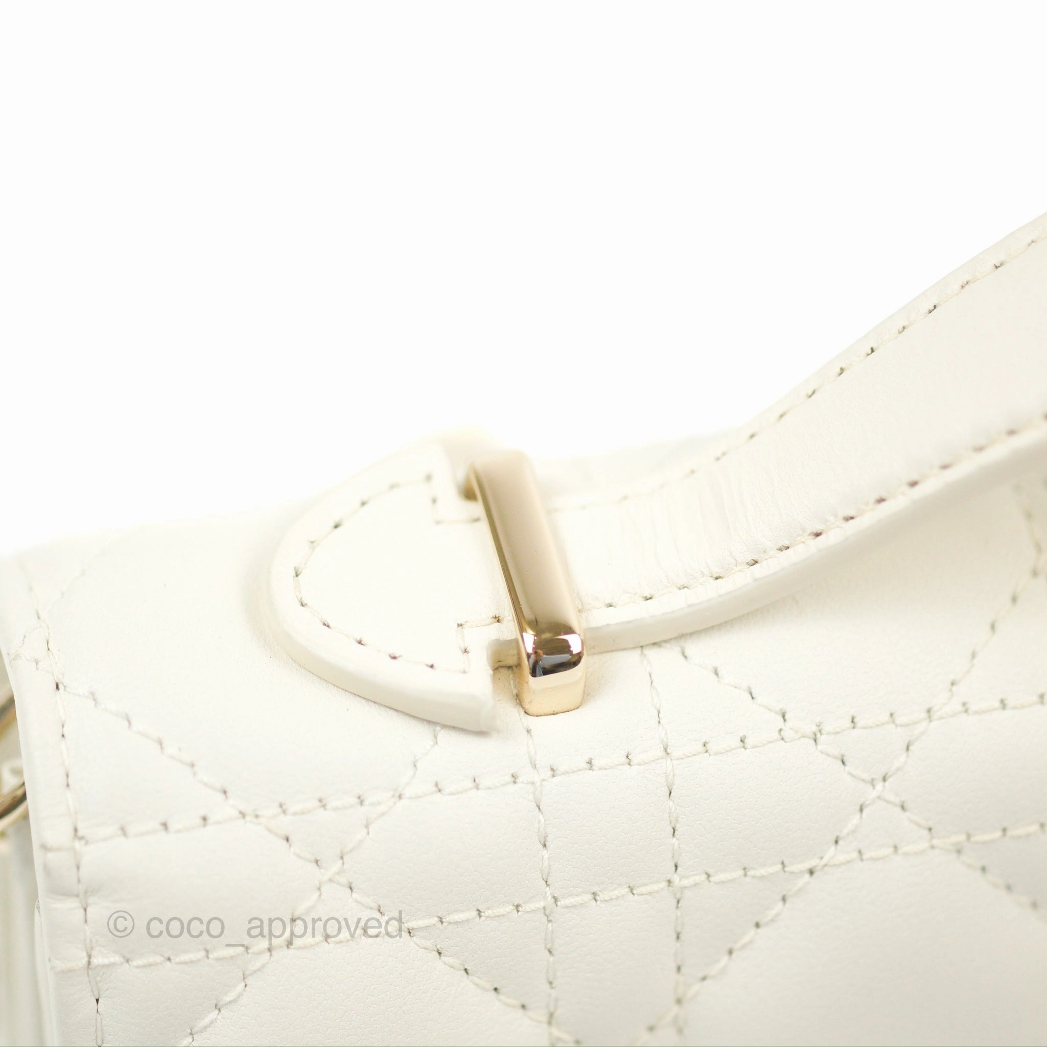 Dior Miss Dior Mini Bag Ivory White Cannage Lambskin
