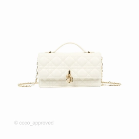 Dior Miss Dior Mini Bag Ivory White Cannage Lambskin