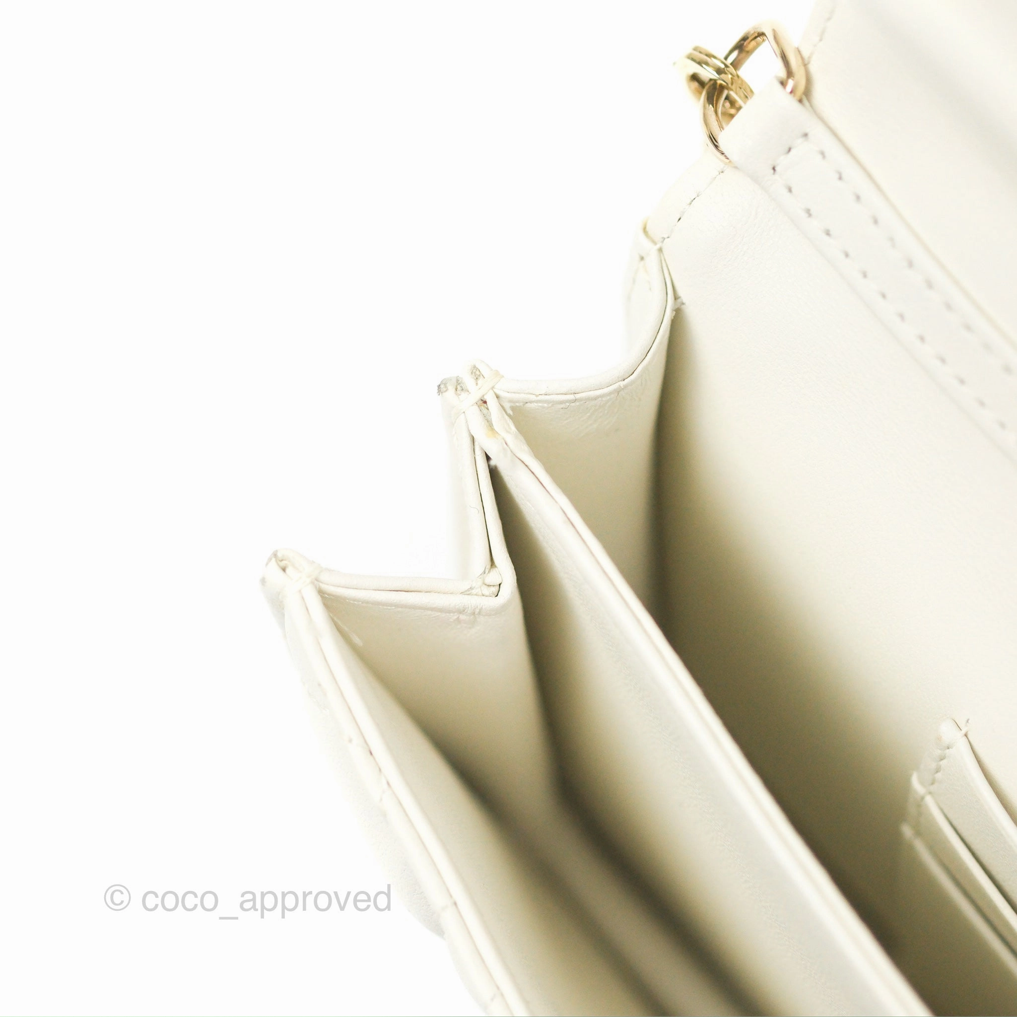 Dior Miss Dior Mini Bag Ivory White Cannage Lambskin