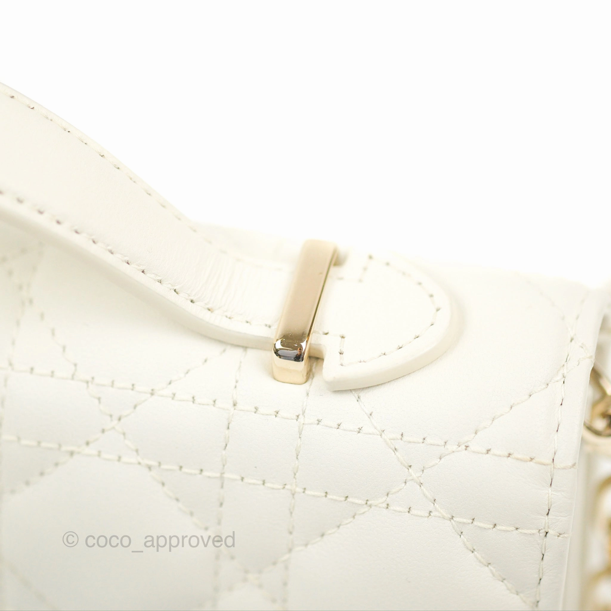Dior Miss Dior Mini Bag Ivory White Cannage Lambskin
