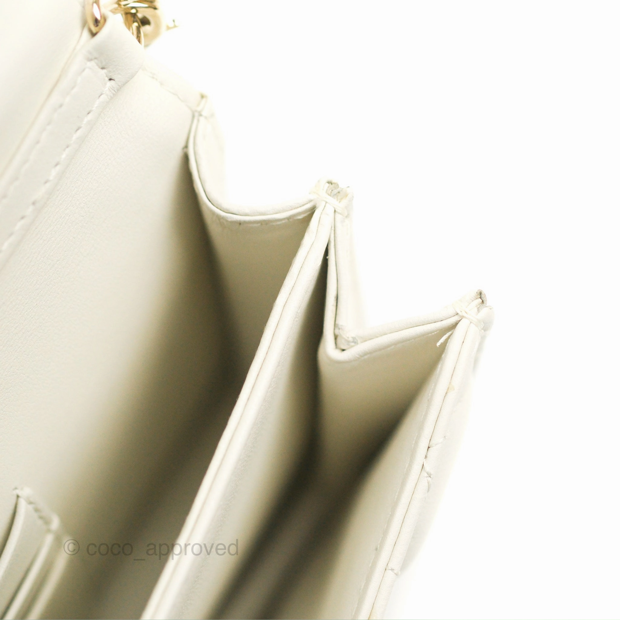 Dior Miss Dior Mini Bag Ivory White Cannage Lambskin