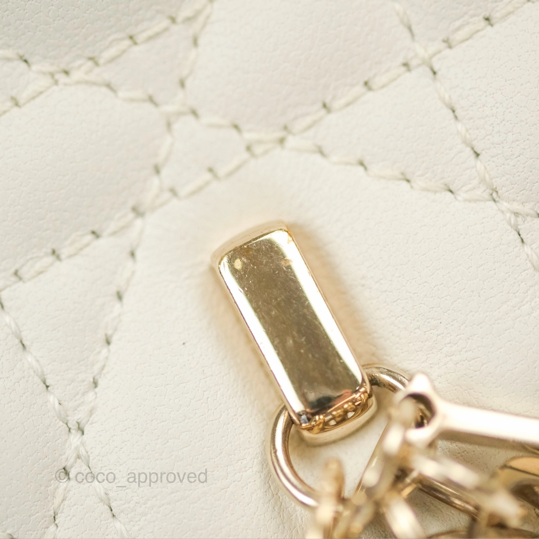 Dior Miss Dior Mini Bag Ivory White Cannage Lambskin