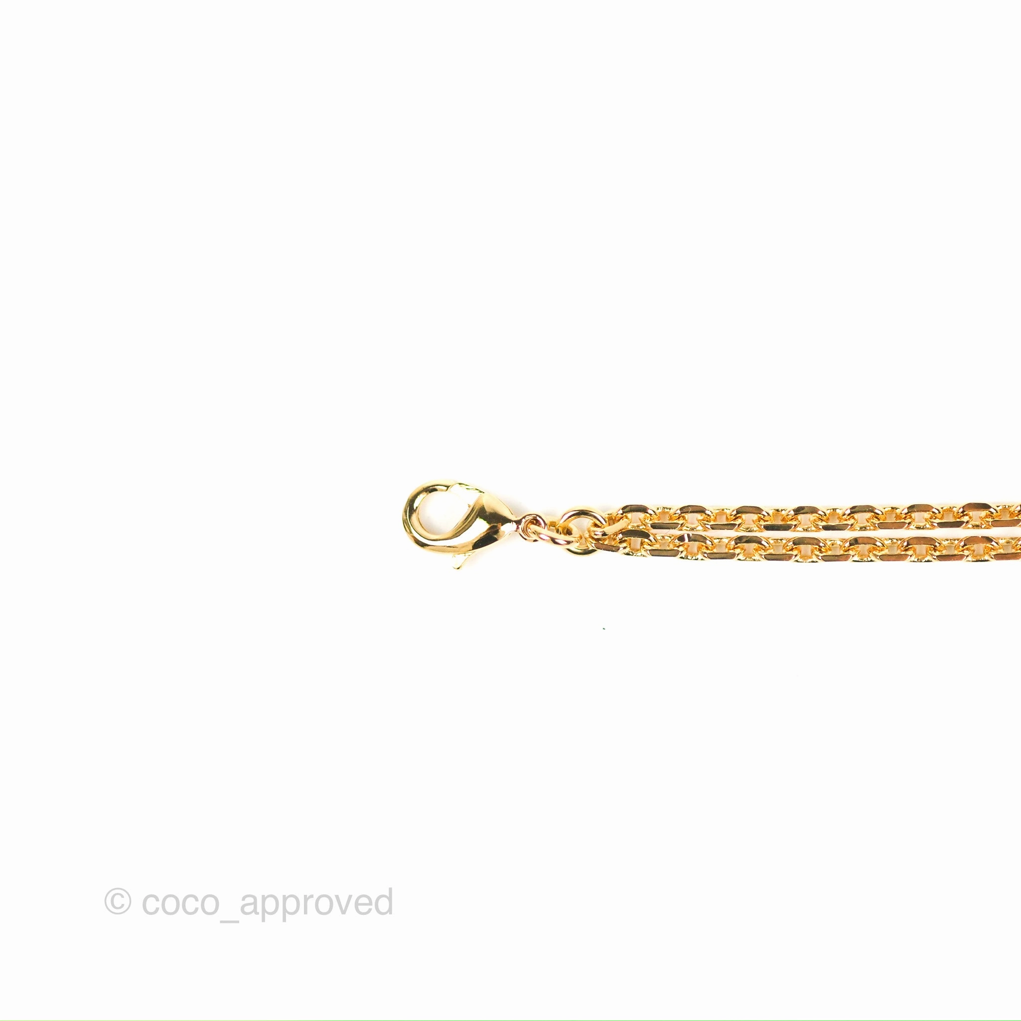 Dior Petit Star Crystal CD Charm Bracelet Gold Tone